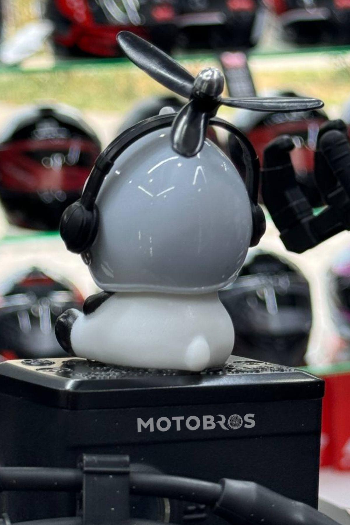 Motosiklet Bisiklet Aksesuar Gidona Takılan Ve Yapışabilen Panda Süs