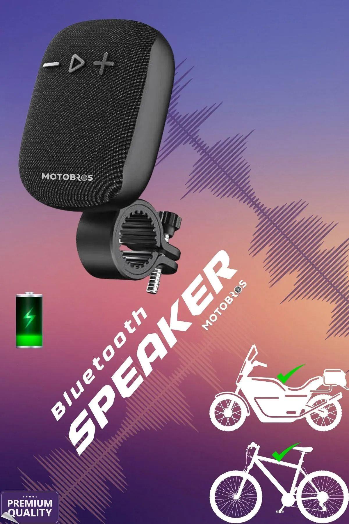 Motosiklet Bisiklet Hoparlör Bluetooth Şarjlı Hoparlör Ses Sistemi