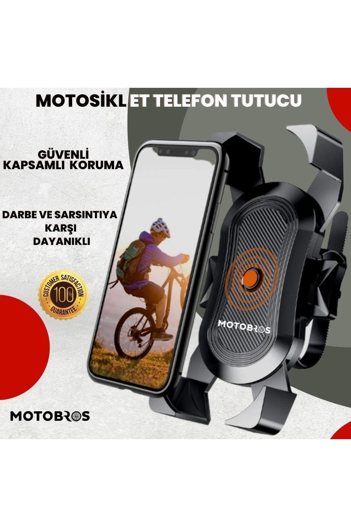 Motosiklet Bisiklet Telefon Tutucu Darbelere Karşı Korumalı