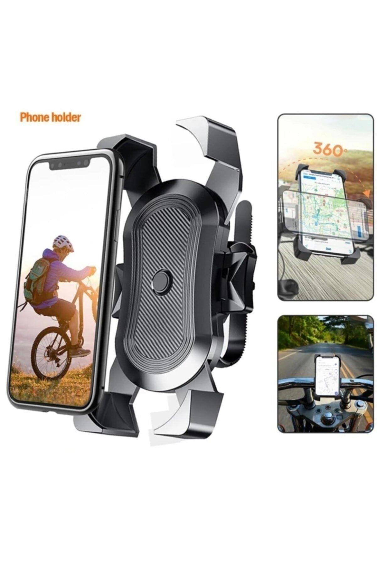 Motosiklet Bisiklet Telefon Tutucu Darbelere Karşı Korumalı