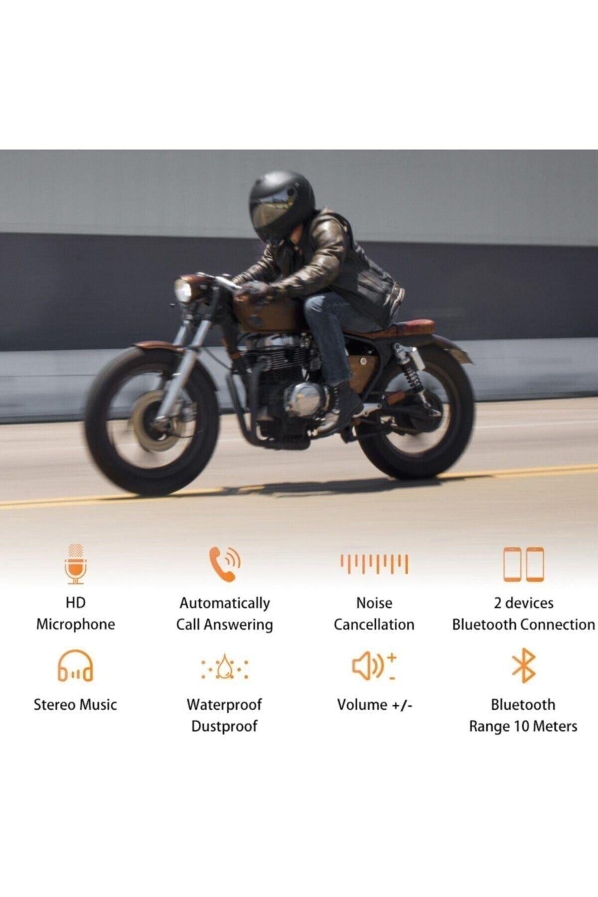 Motosiklet Bluetooth Kask Kulaklık Dinleme Ve Konuşma Özellikli Su Geçirmez