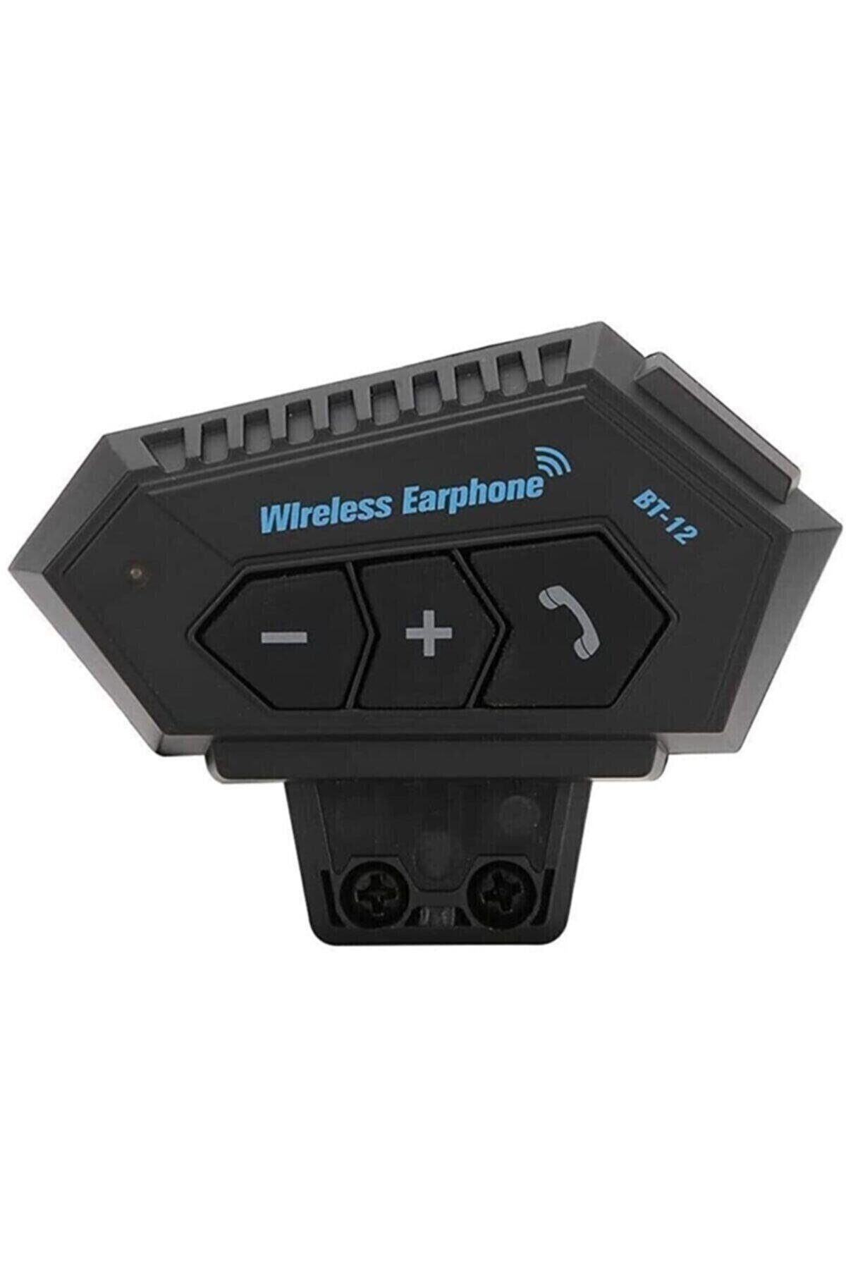 Motosiklet Bluetooth V4.2 Intercom Interkom Dinleme Ve Konuşma Özellikli Su Geçirmez