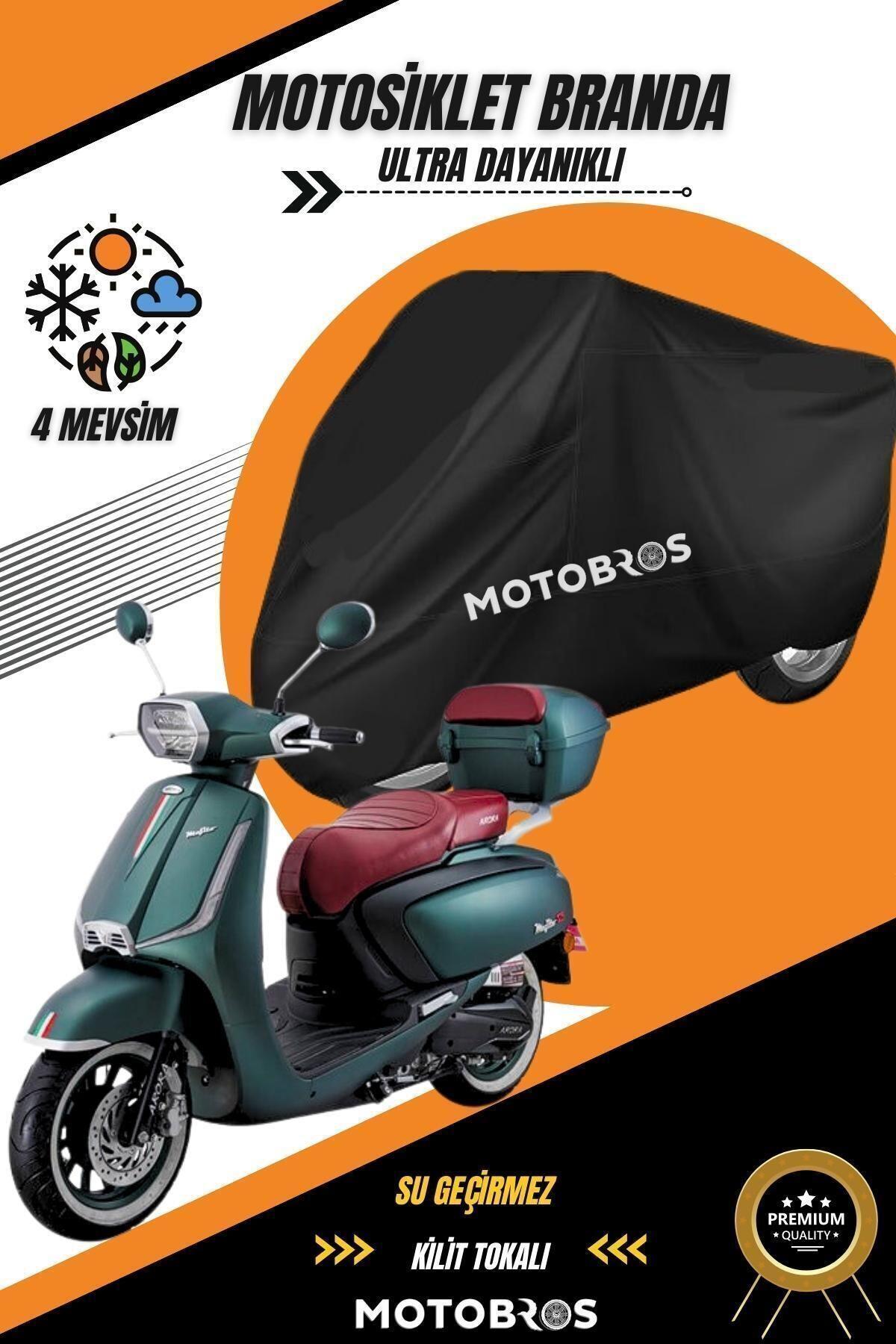 Motosiklet Branda Arora Mojito Siyah Su Uyumlu Geçirmez Dayanıklı En Kalın Kumaş Ömürlük