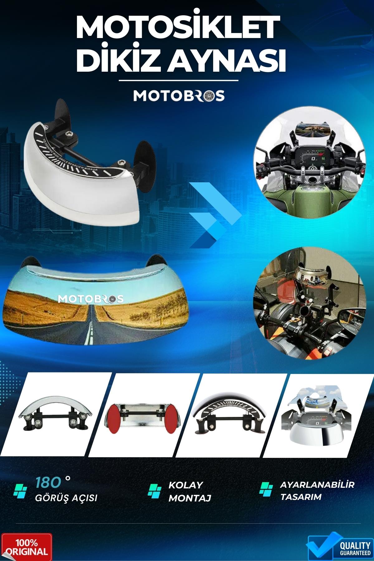 Motosiklet Dikiz Aynası Motosiklet Kör Nokta Aynası Universal 180 Derece