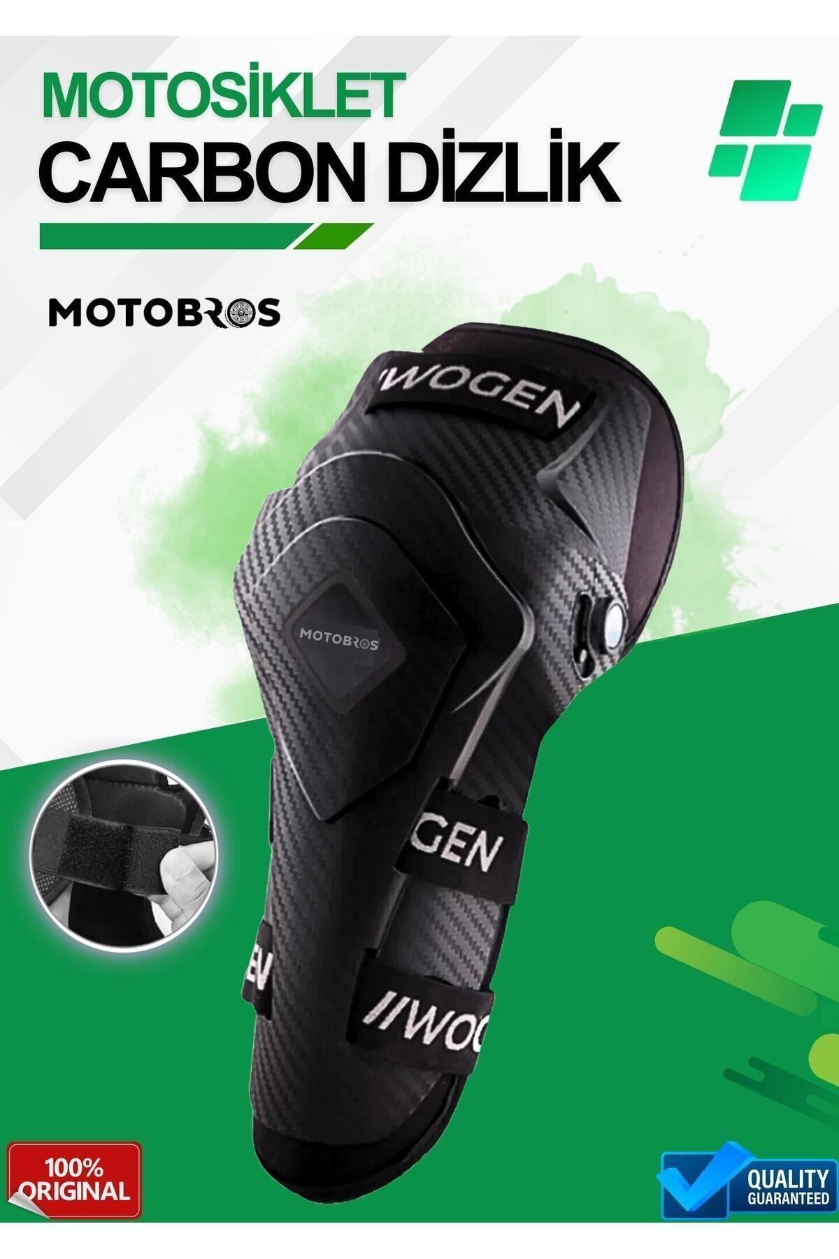 MOTOSİKLET DİZLİĞİ CARBON DESENLİ MOTORCU DİZLİK (MAFSALLI)