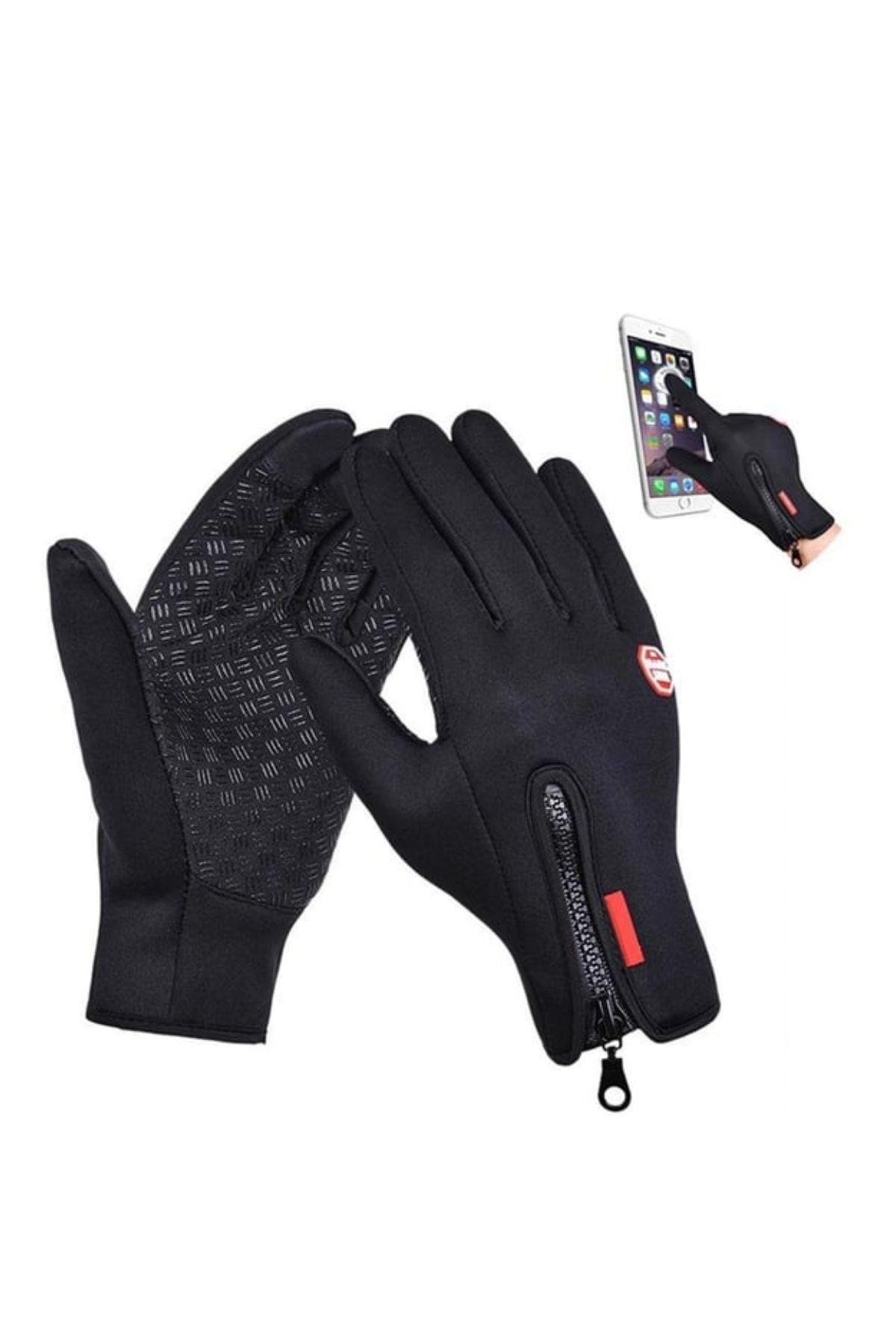 Motosiklet Eldiveni Su ve Rüzgar Geçirmez Motorcu Eldiveni SoftShell