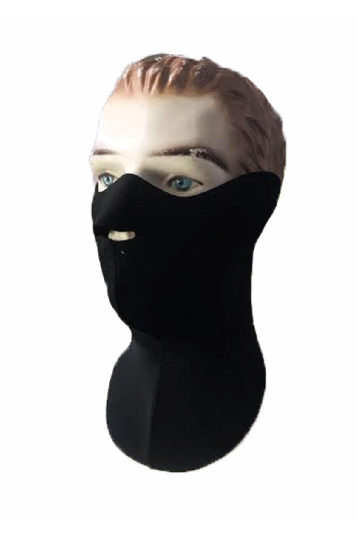 Motosiklet Için Maske Uzun-neopren Phoenıx Siyah - Rüzgar Geçirmez