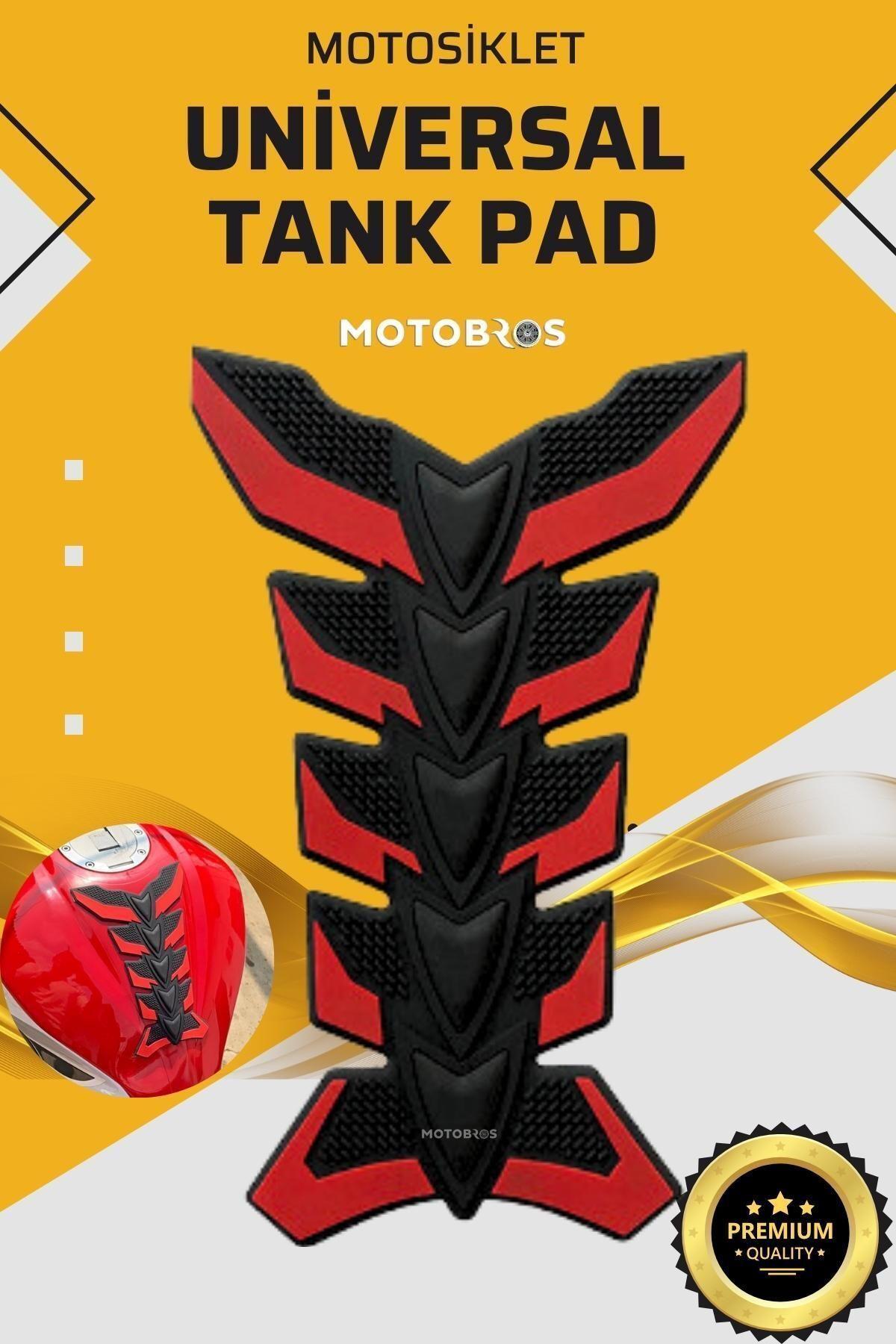 MOTOSİKLET KIRMIZI TANK PAD  (UNIVERSAL) Çiziklere ve Darbelere Karşı Korur 