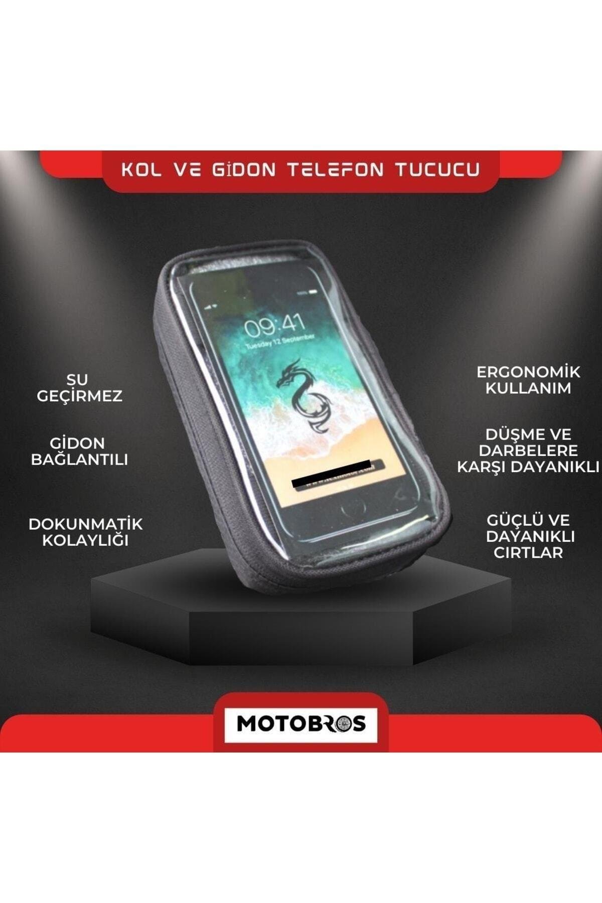 Motosiklet Kola Takılan Telefon Tutucu Kol Telefon Tutucu Su Geçirmez 6.7