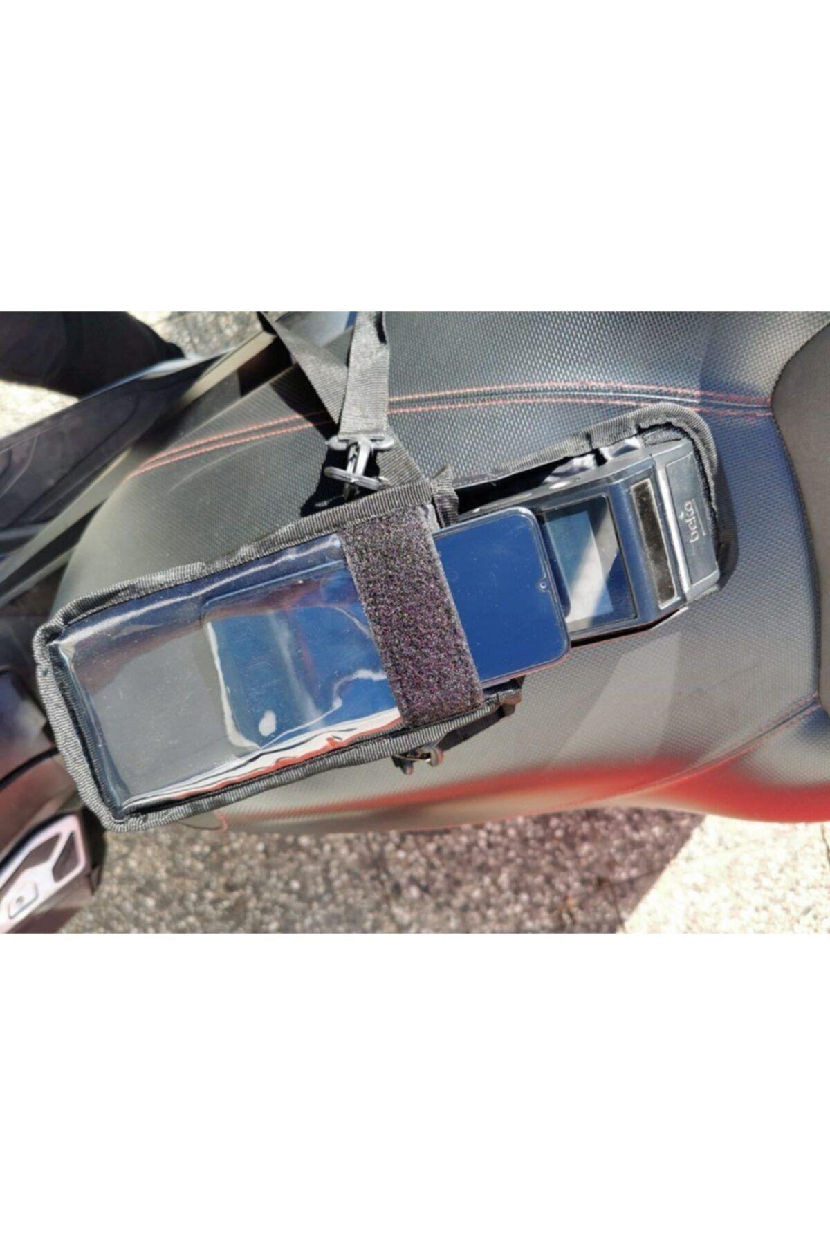 Motosiklet Kurye Pos Cihazı Taşıma Çantası Telefon Kılıflı