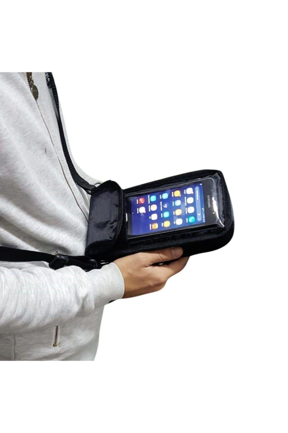 Motosiklet Kurye Pos Cihazı Taşıma Çantası Telefon Kılıflı