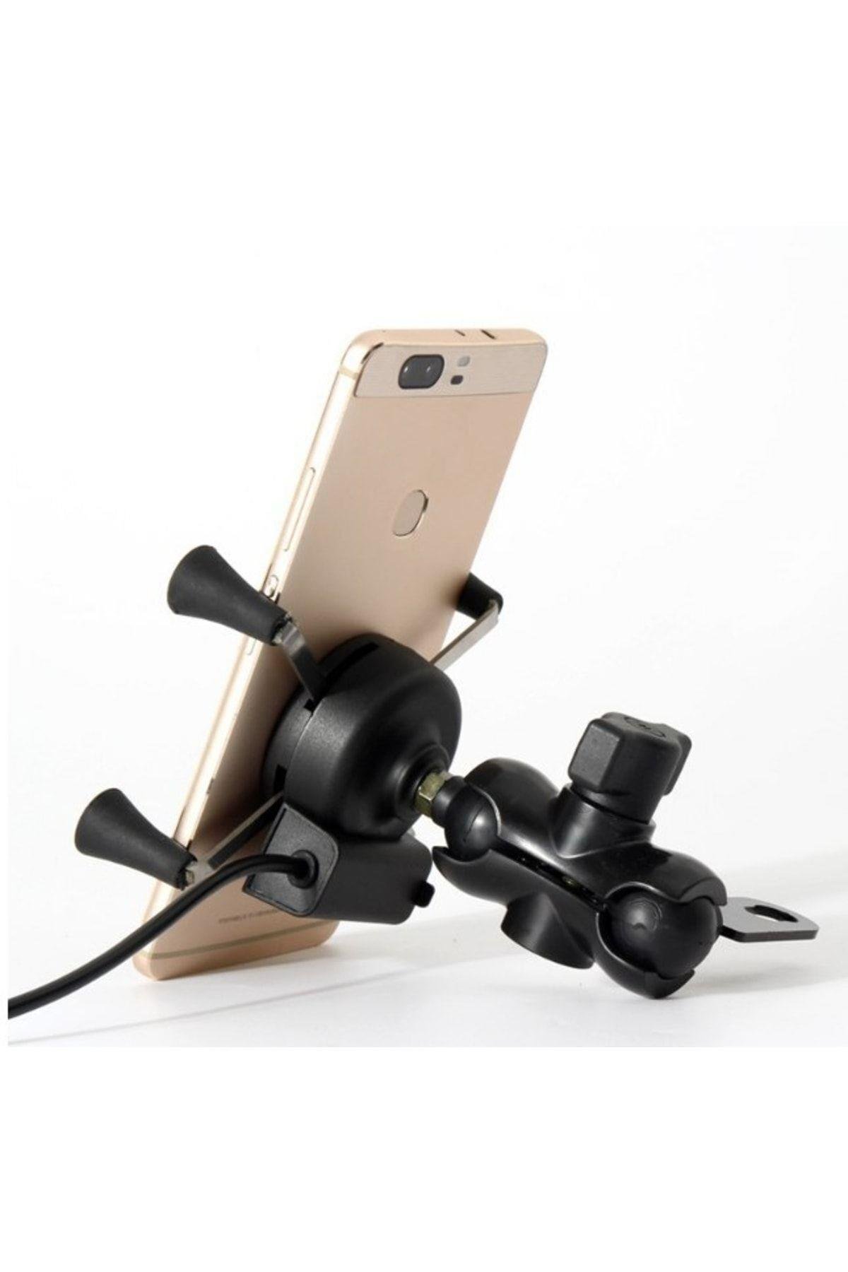 Motosiklet Telefon Tutucu Ahtapot Usb Şarjı Tutacak (hızlı Şarj Özellikli)