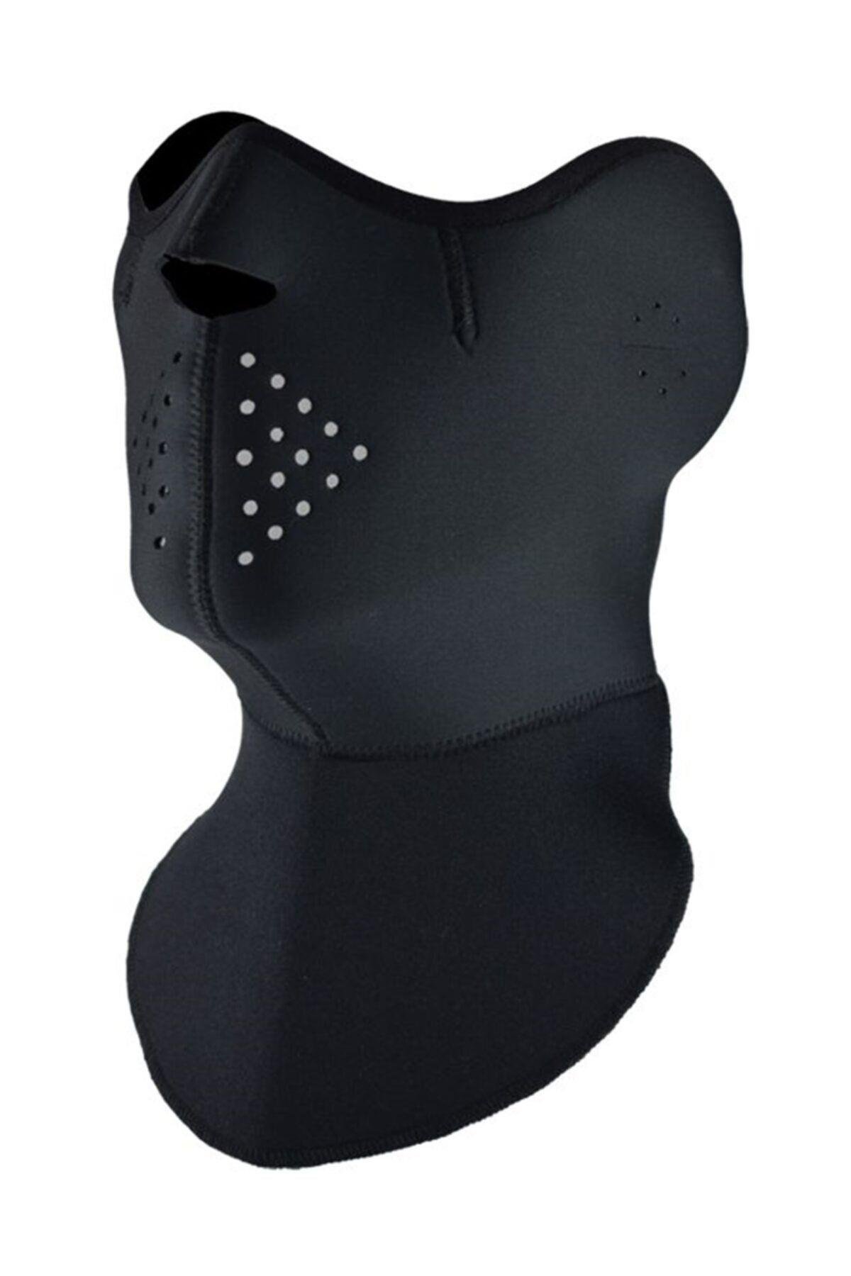 Motosiklet Yüz Boyun Koruyucu Neopren Maske, Kulak Ve Göğüs Korumalı Rüzgar Maskesi