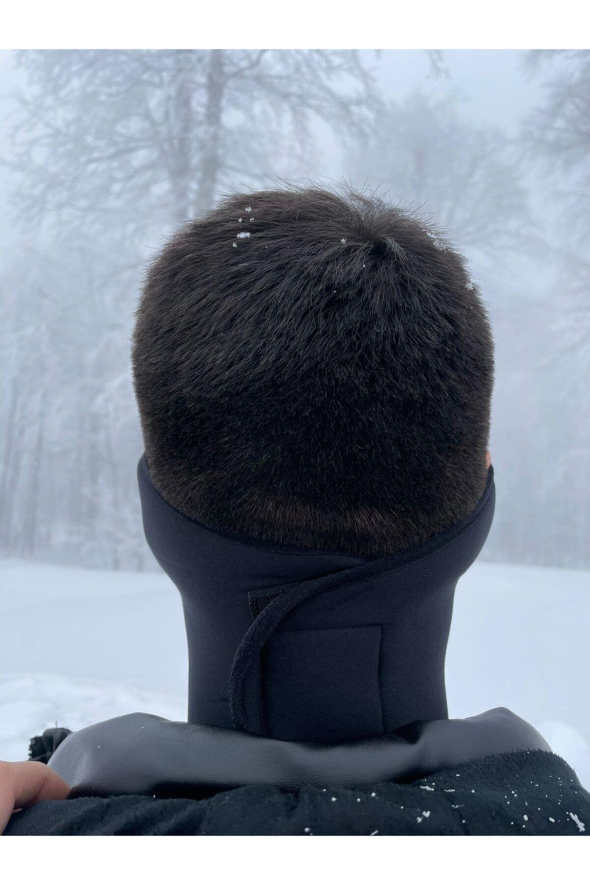 Motosiklet Yüz Boyun Koruyucu Neopren Maske, Kulak Ve Göğüs Korumalı Rüzgar Maskesi