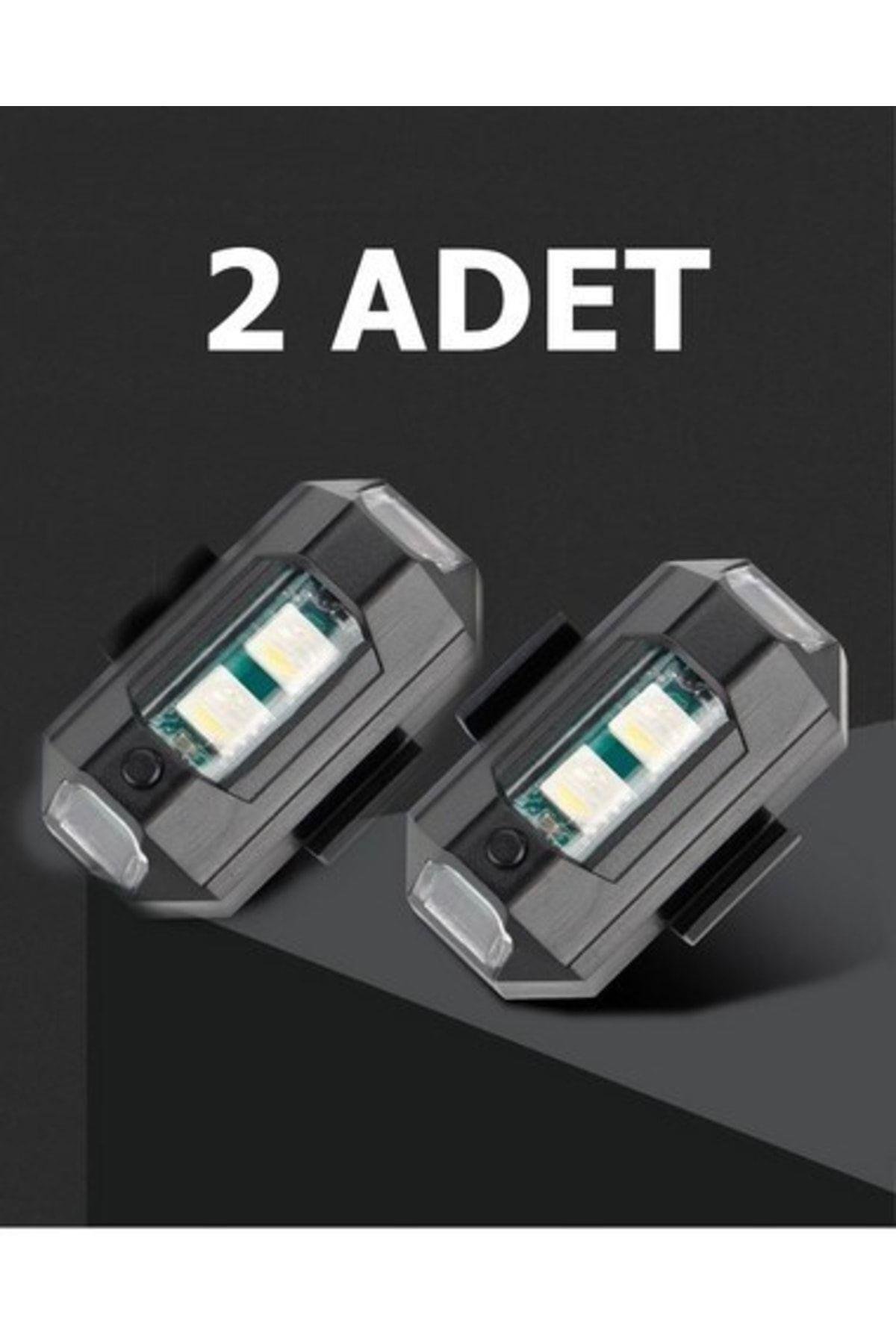 Rgb Motosiklet Drone Bisiklet Otomotiv Şarjlı Kablosuz Mini Led - 7 Farklı Renk