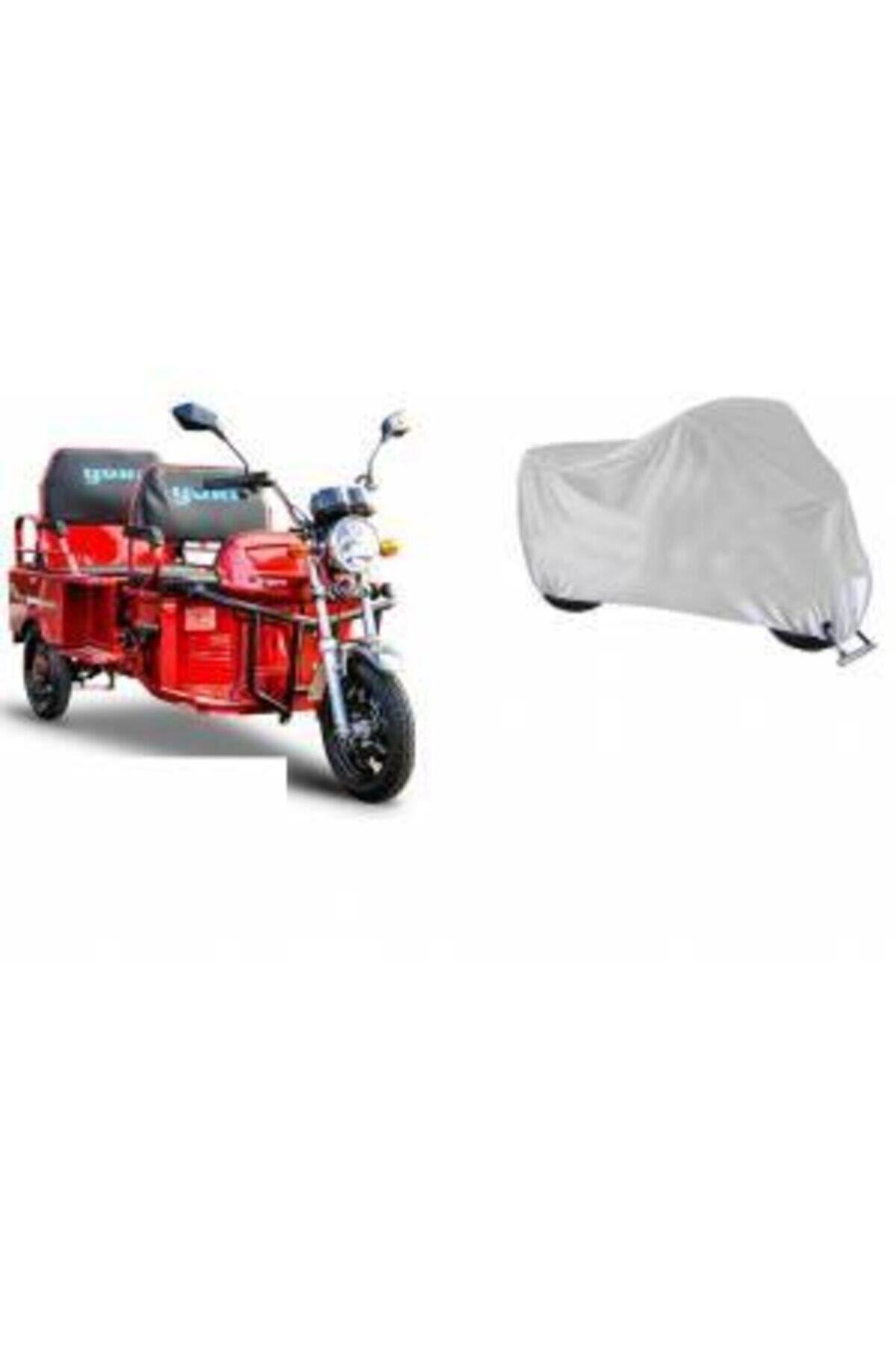 Stmax Elit 940 3 Tekerli 3 Kişilik Elektrikli Motosiklet Elektrikli Motor Brandası 1. Kalıte