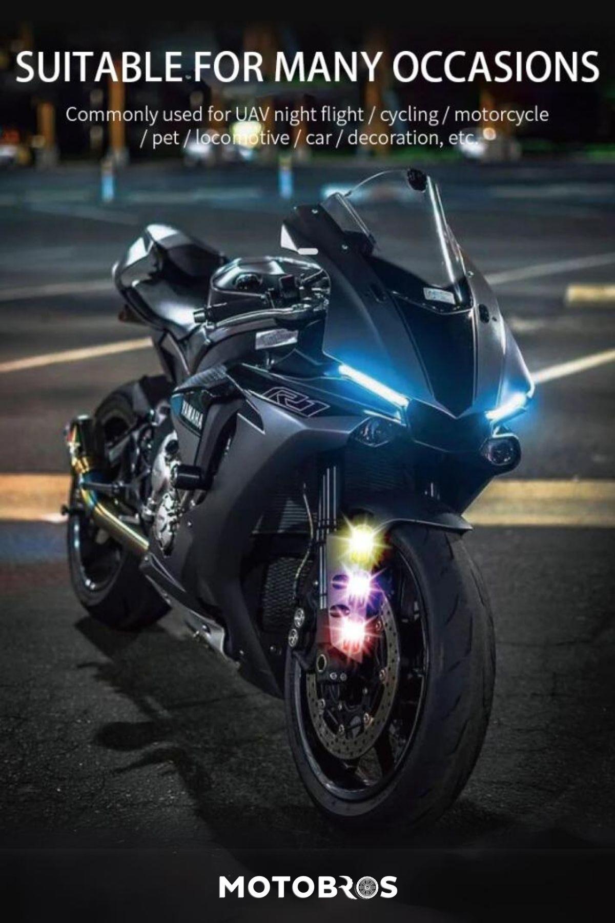 T-3 Kumandalı Motosiklet Çakarı Şarjlı Led Flaşör
