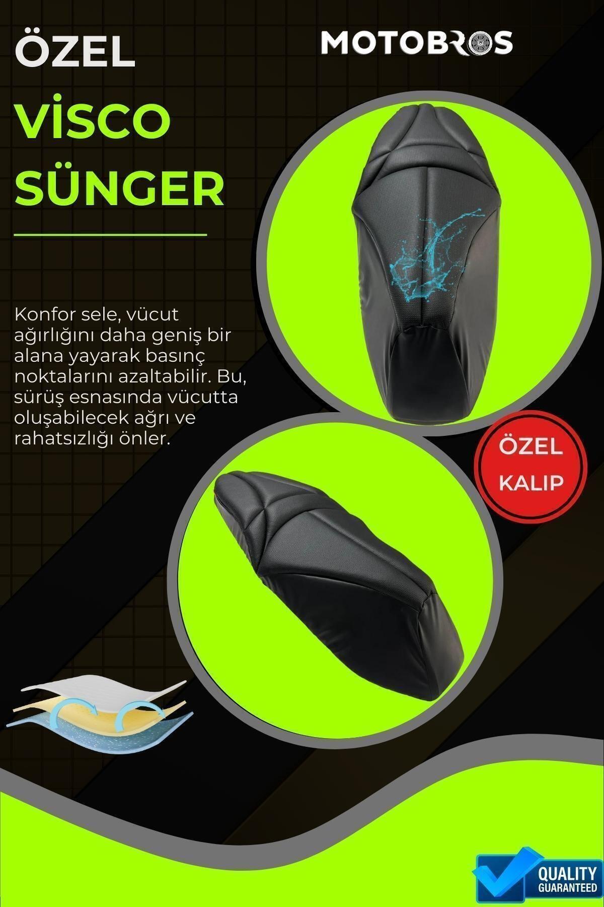 TVS Ntorq 125  Uyumlu Konfor Sele Kılıfı Visco Süngerli (YIRTILMAYA DAYANIKLI)
