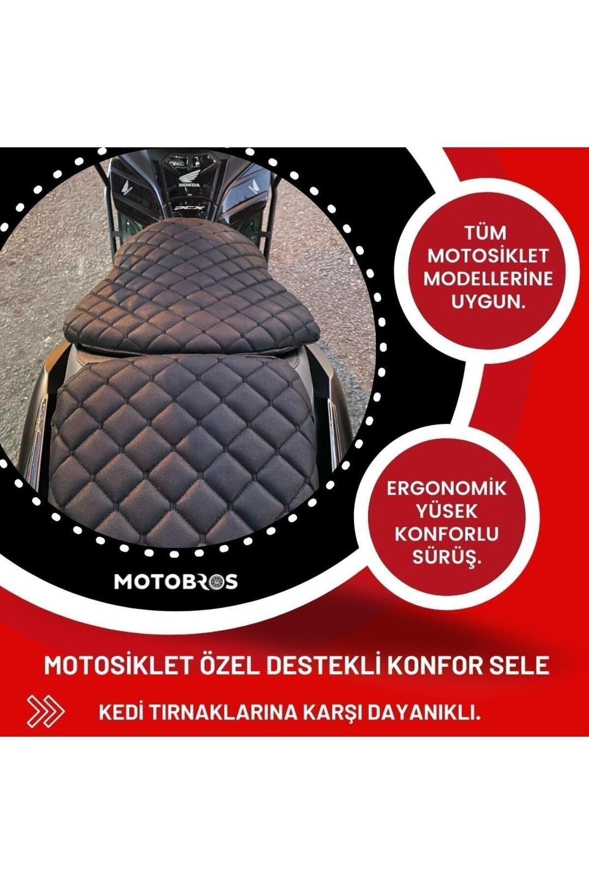 Universal Motosiklet Konfor Sele Ön Ve Arka Takım Tüm Motorlara Uyumlu
