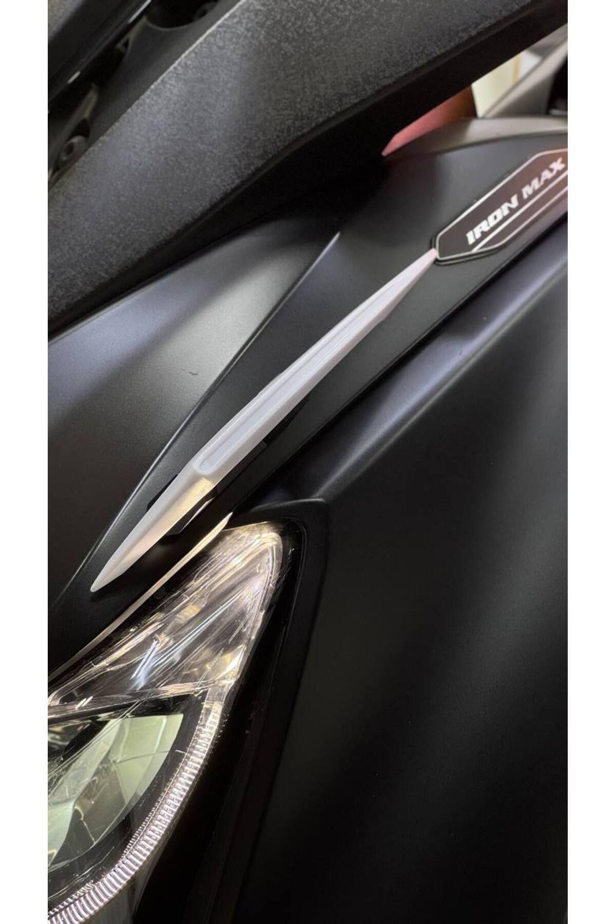 Universal Motosiklet Spoiler Beyaz  Tüm Motorlara Uygun Motosiklet Aksesuarı