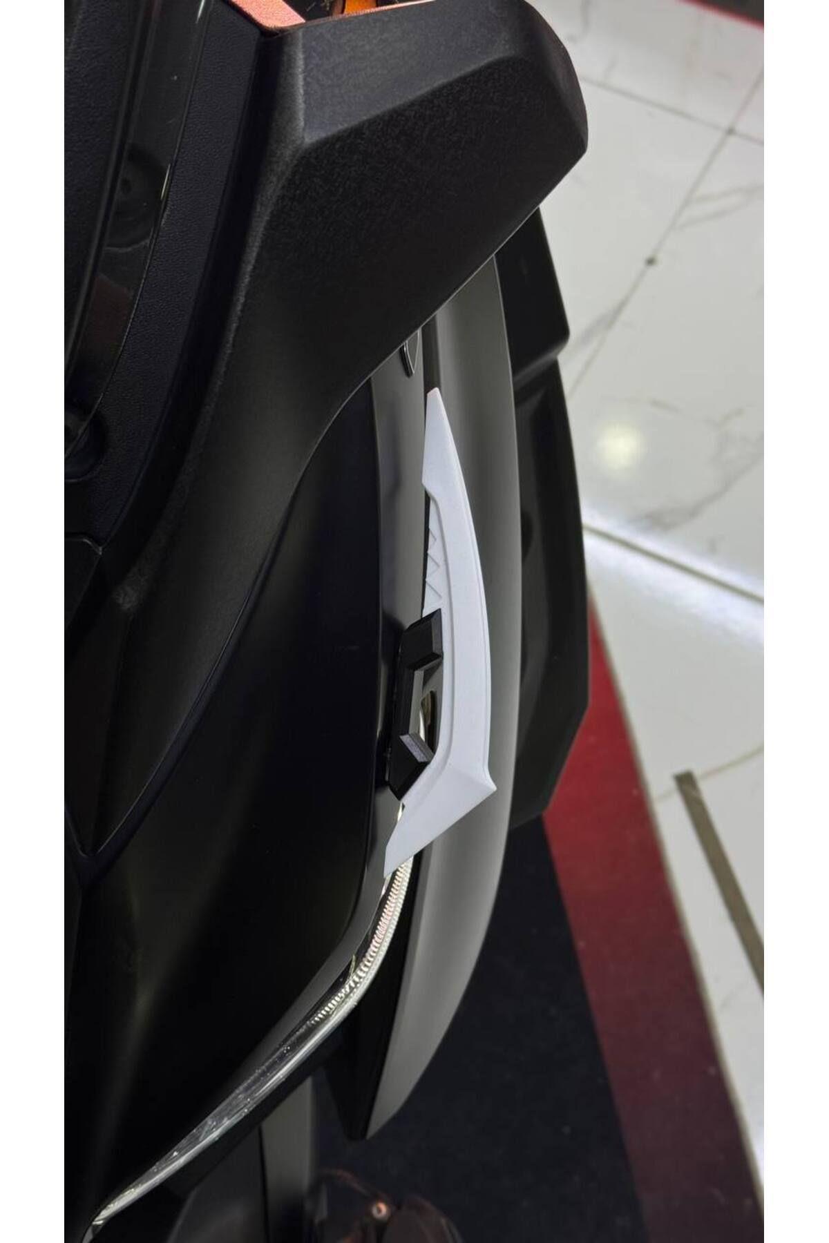 Universal Motosiklet Spoiler Beyaz  Tüm Motorlara Uygun Motosiklet Aksesuarı