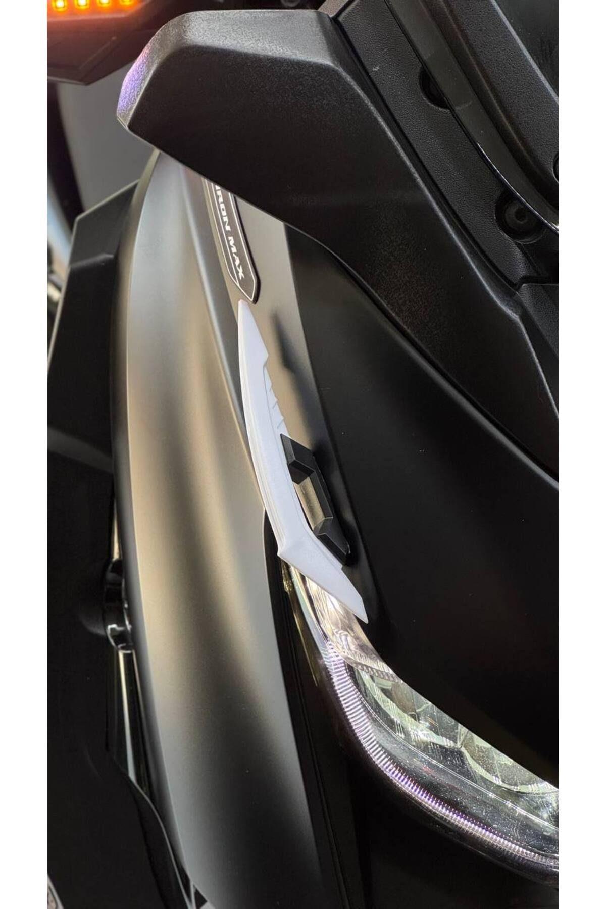 Universal Motosiklet Spoiler Beyaz  Tüm Motorlara Uygun Motosiklet Aksesuarı