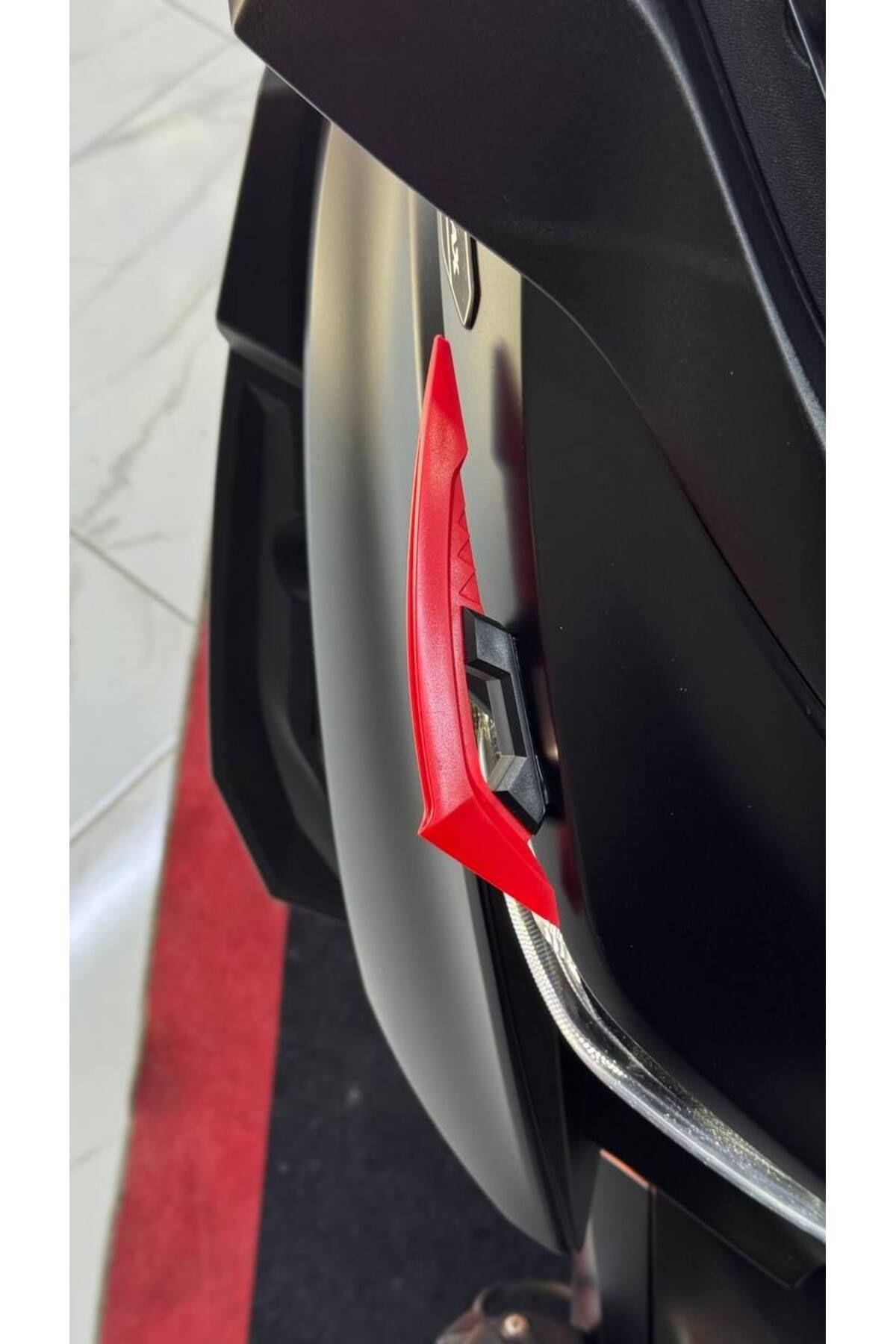 Universal Motosiklet Spoiler Kırmızı Tüm Motorlara Uygun Motosiklet Aksesuarı