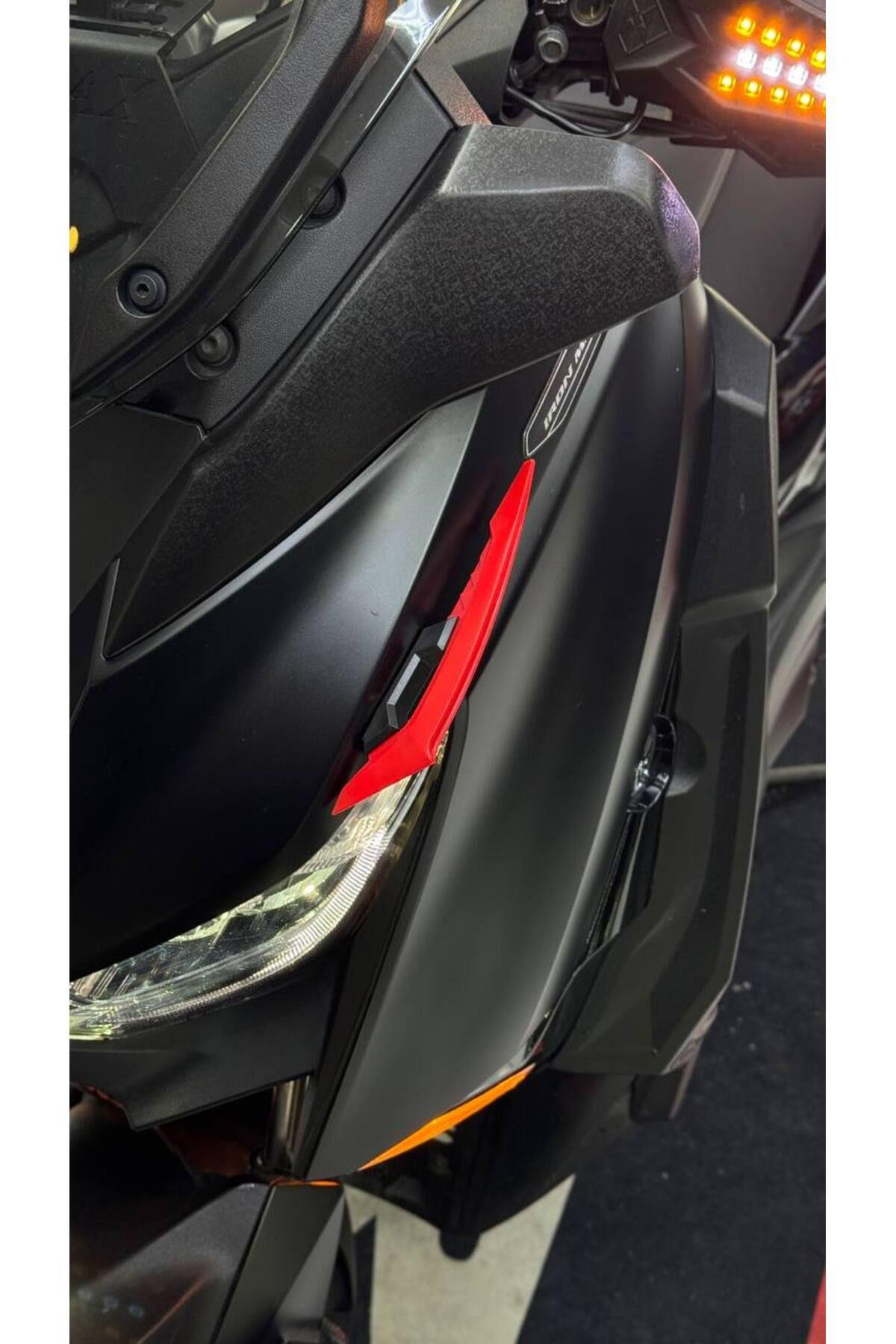 Universal Motosiklet Spoiler Kırmızı Tüm Motorlara Uygun Motosiklet Aksesuarı
