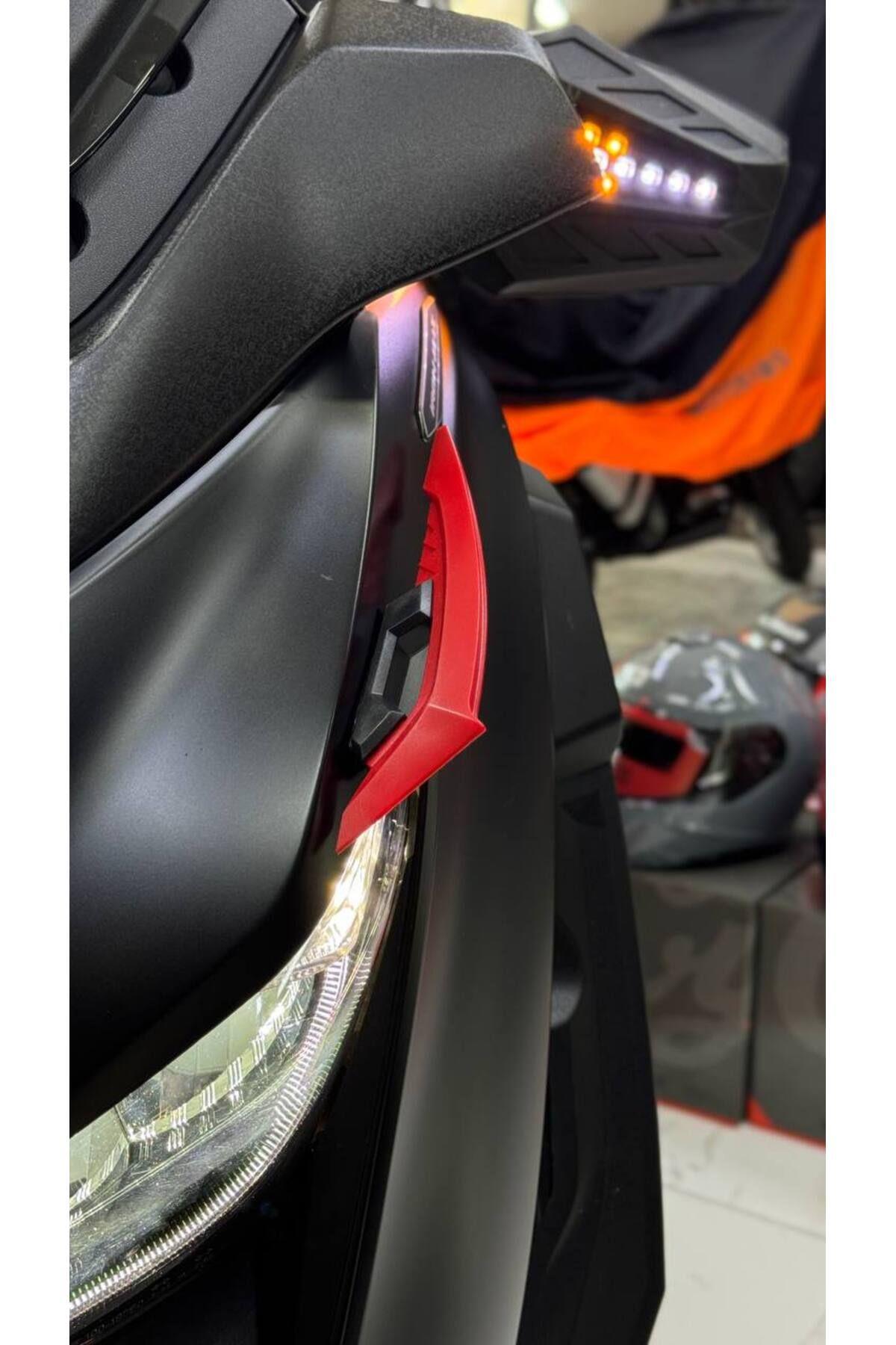 Universal Motosiklet Spoiler Kırmızı Tüm Motorlara Uygun Motosiklet Aksesuarı