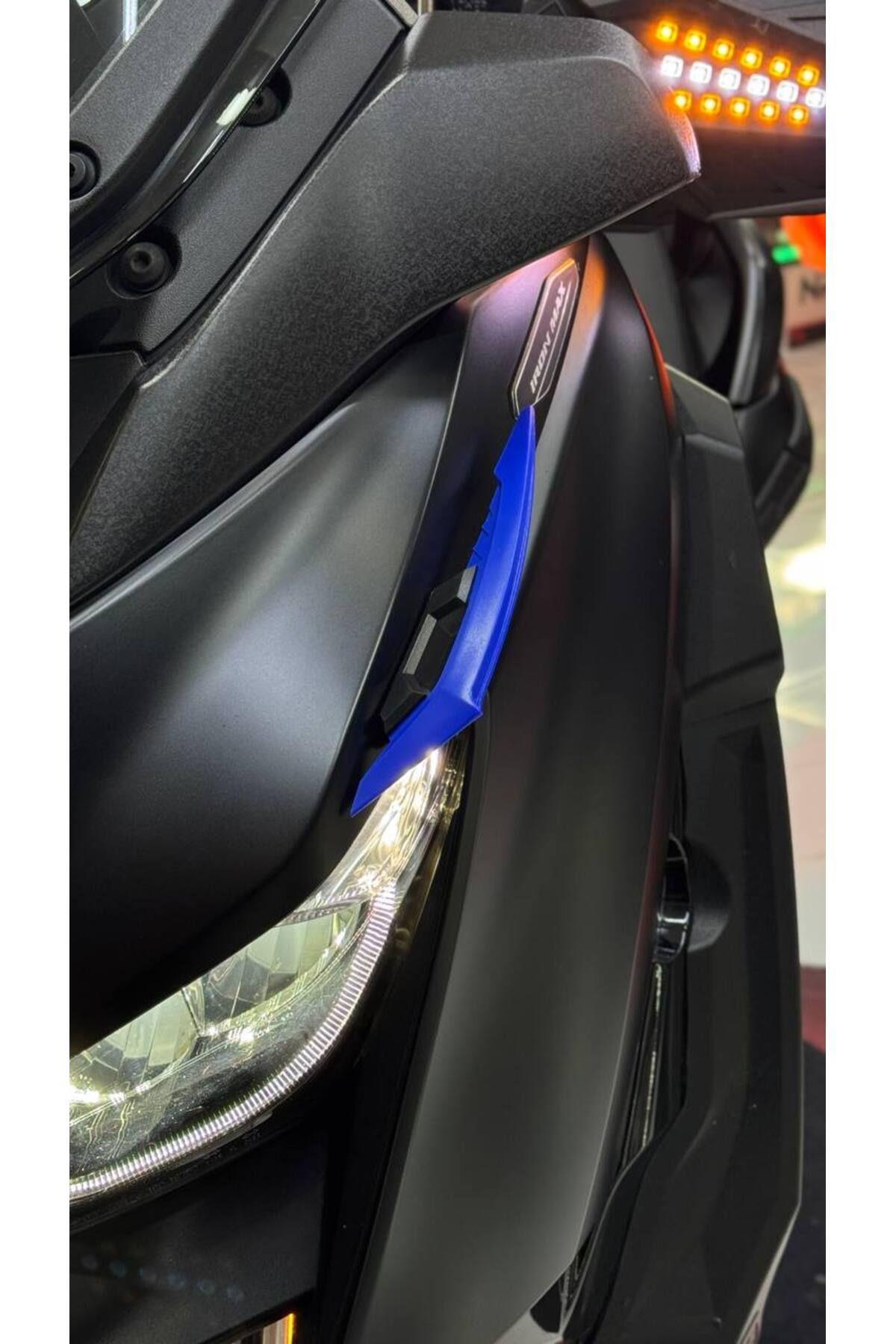 Universal Motosiklet Spoiler Mavi Tüm Motorlara Uygun Motosiklet Aksesuarı