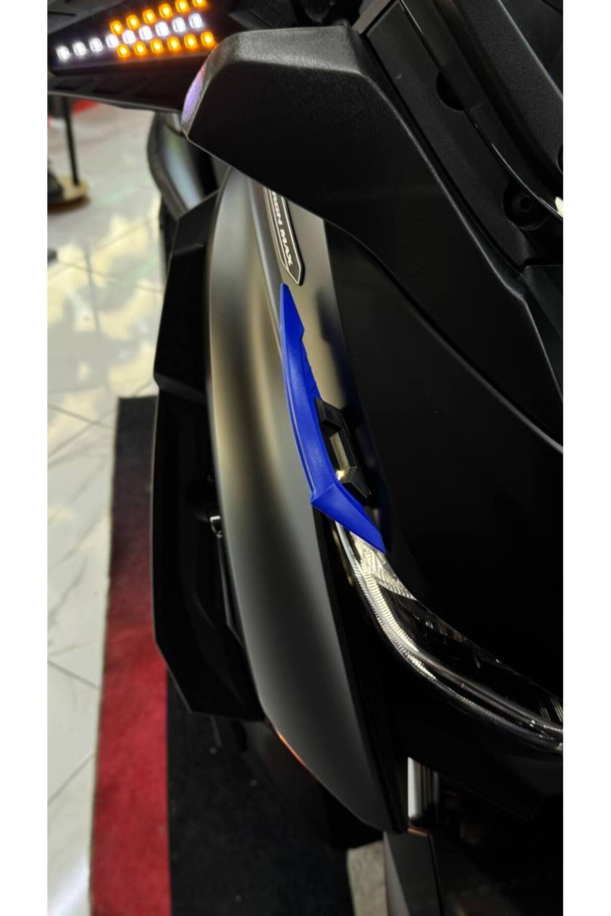 Universal Motosiklet Spoiler Mavi Tüm Motorlara Uygun Motosiklet Aksesuarı