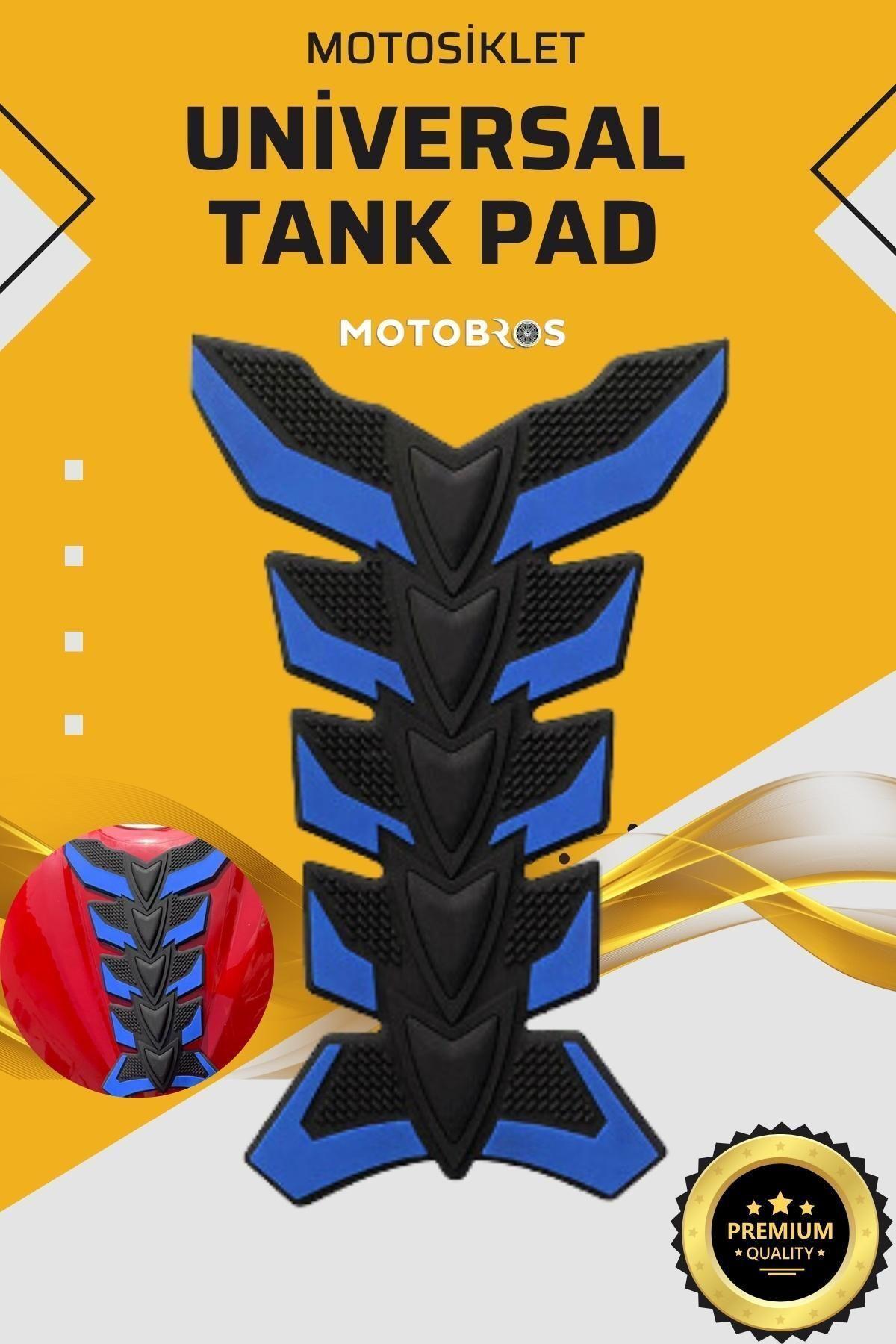 UNİVERSAL MOTOSİKLET TANK PAD MAVİ Çiziklere ve Darbelere Karşı Koruyucu