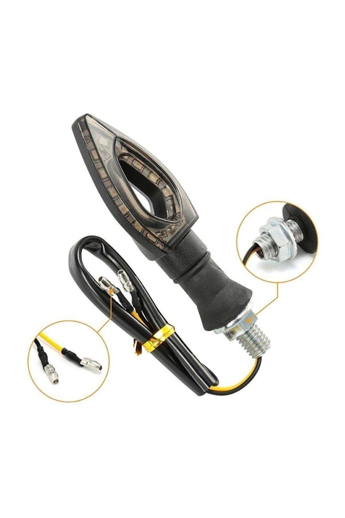 V Tipi Motosiklet Led Sinyal Takımı V12