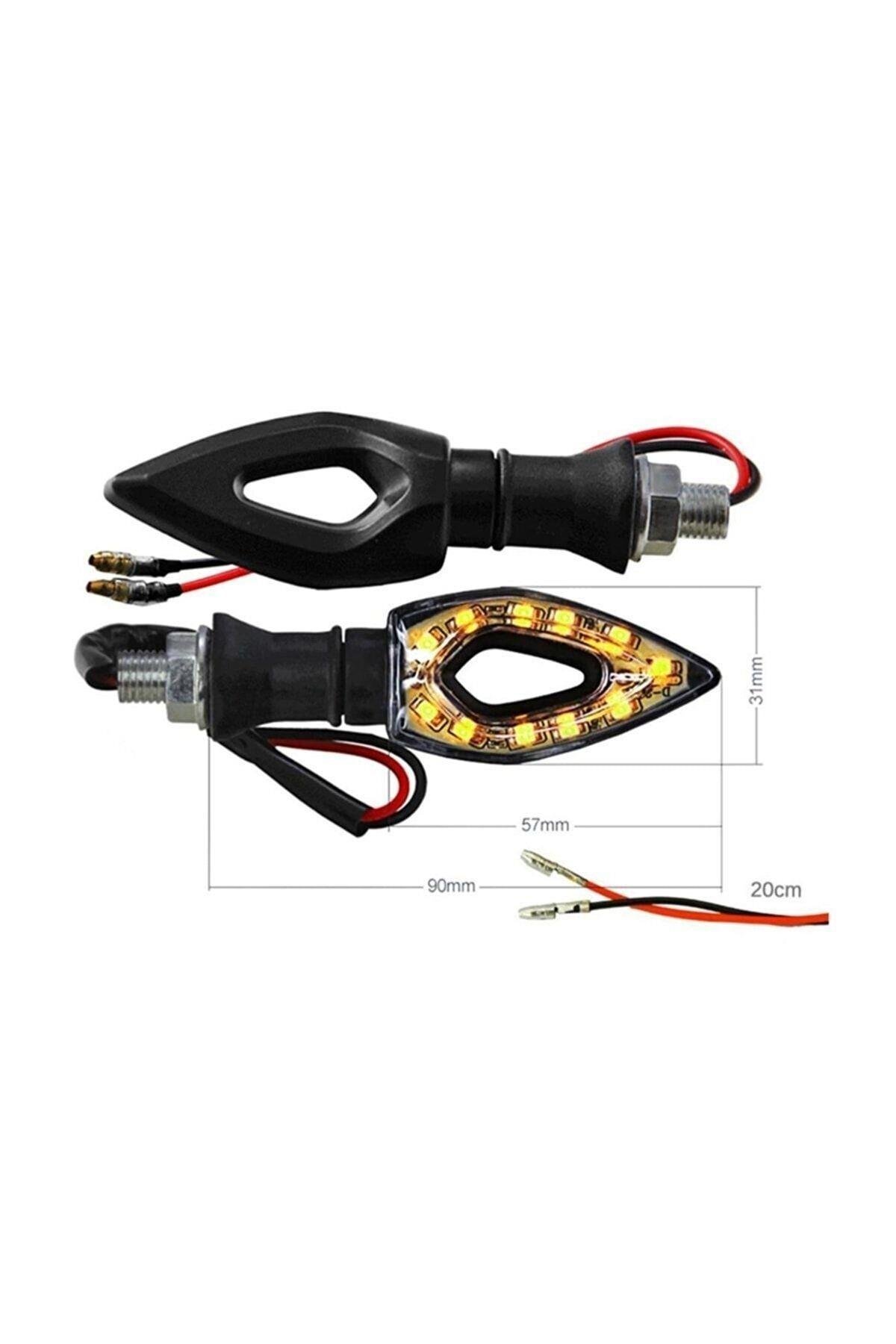 V Tipi Motosiklet Led Sinyal Takımı V12