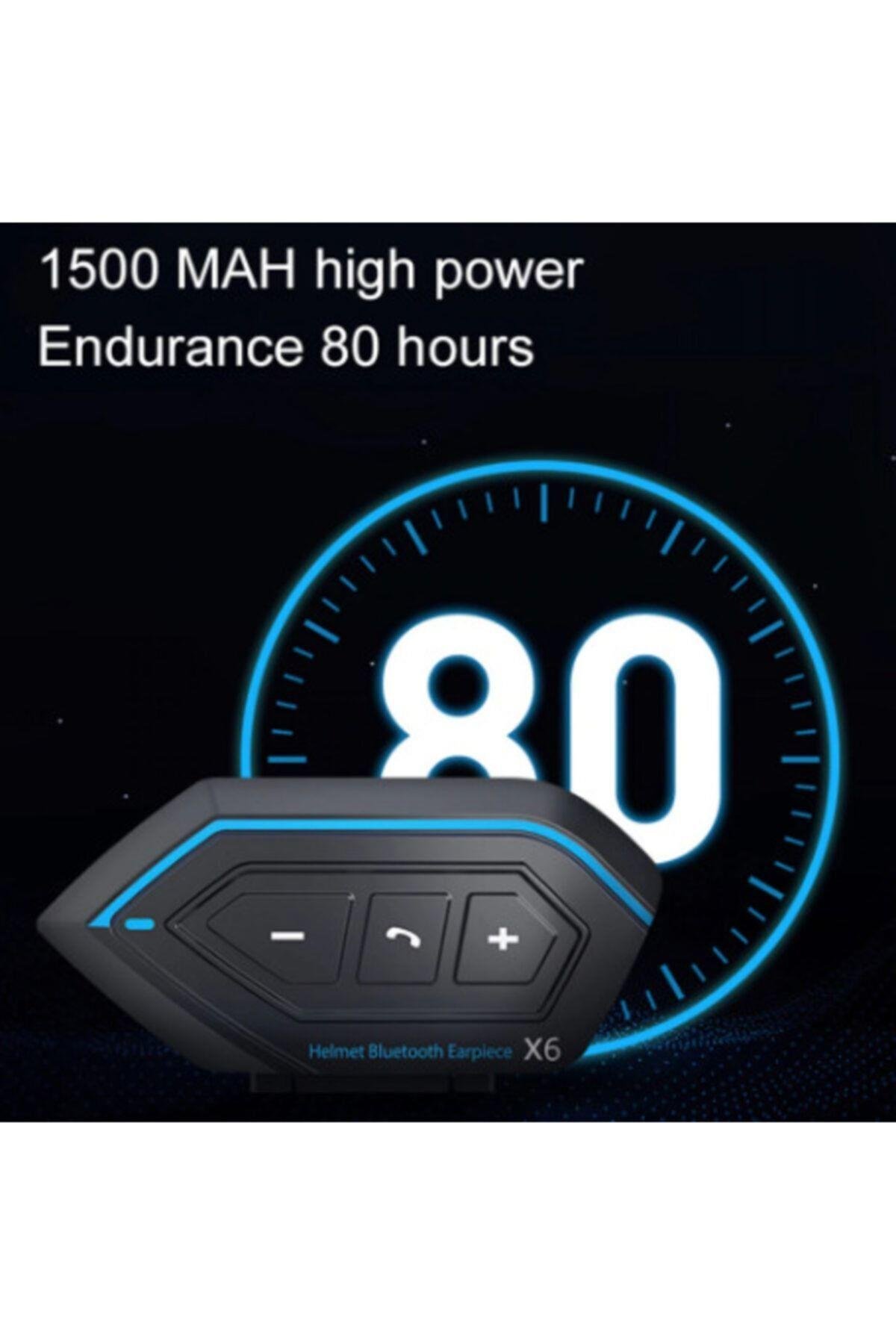X6 Motosiklet Bluetooth Intercom Interkom Bass Ve Tizler Şimdi Daha Net