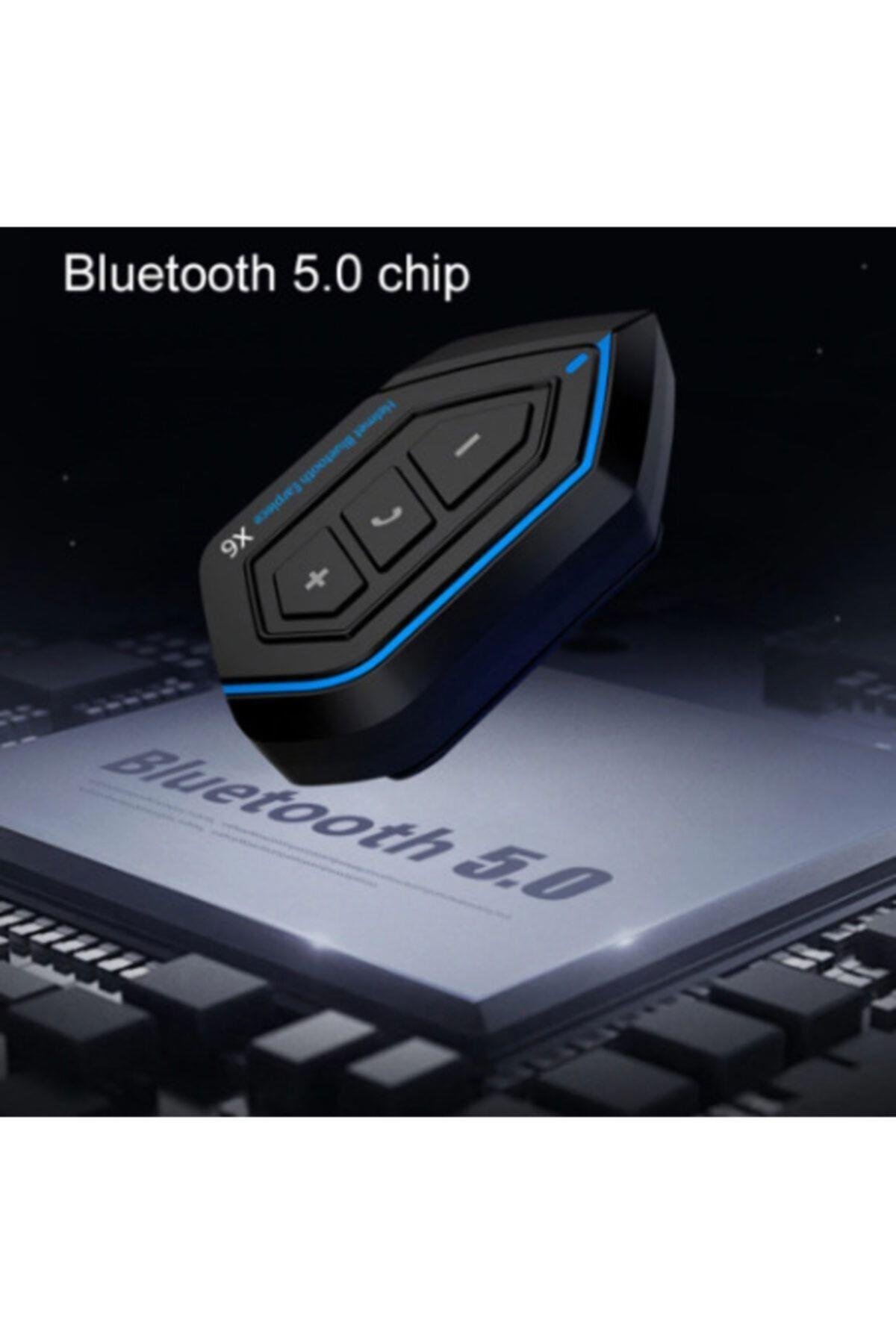 X6 Motosiklet Bluetooth Intercom Interkom Bass Ve Tizler Şimdi Daha Net