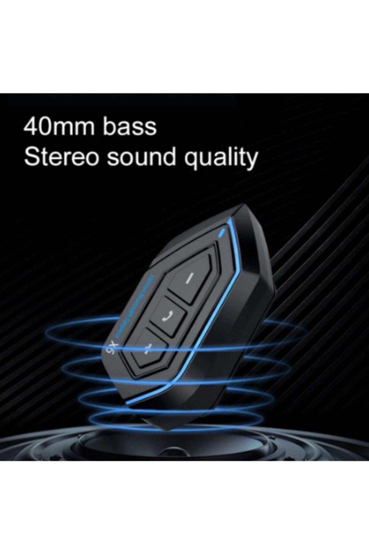 X6 Motosiklet Bluetooth Intercom Interkom Bass Ve Tizler Şimdi Daha Net