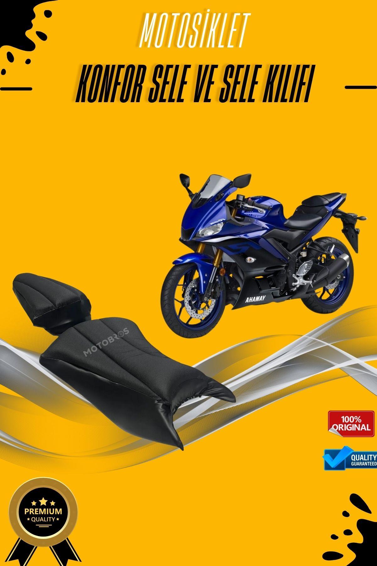 YAMAHA R25 Uyumlu Konfor Sele Visco Süngerli Sele Kılıfı (YIRTILMAYA DAYANIKLI)
