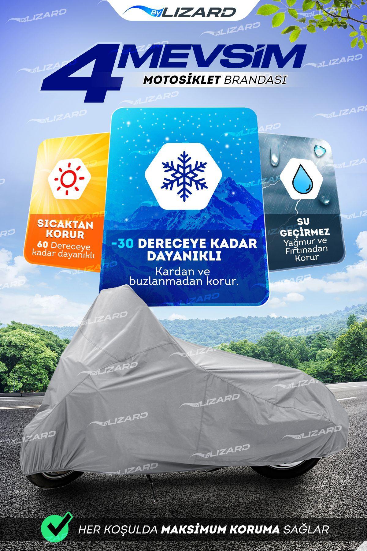 Yamaha Ybr 125 Esd Topcase, Arka Çanta Uyumlu  Motosiklet Branda, Motor Örtüsü , Çadır