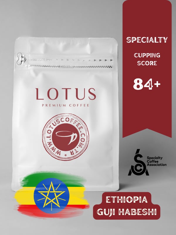 Ethiopia Guji Habesha 84+ Specialty Nitelikli Çekirdek Kahve