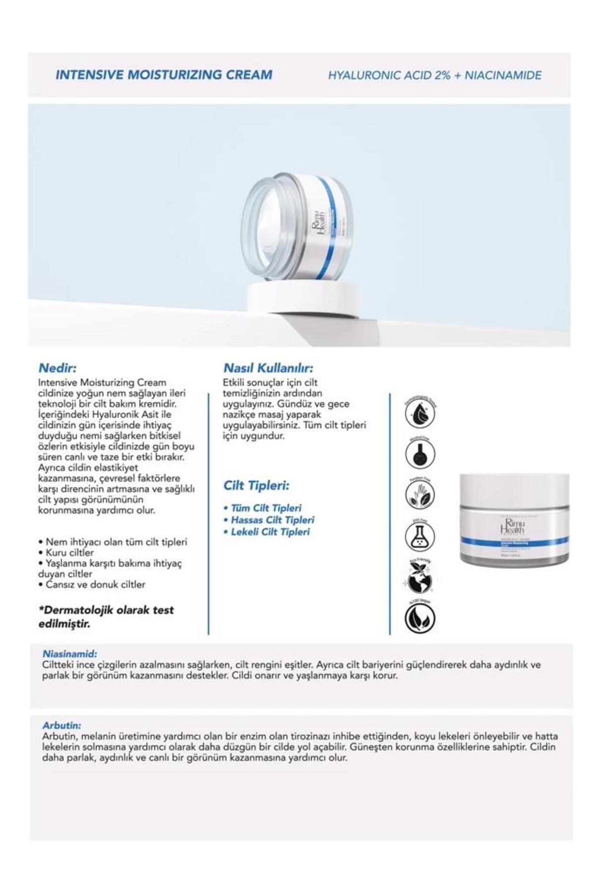 Cilt Tonu Eşitleyici Aydınlatıcı Nemlendirici Krem Ve Lekeli Ciltler Için Cilt Serumu (ARBUTİN)