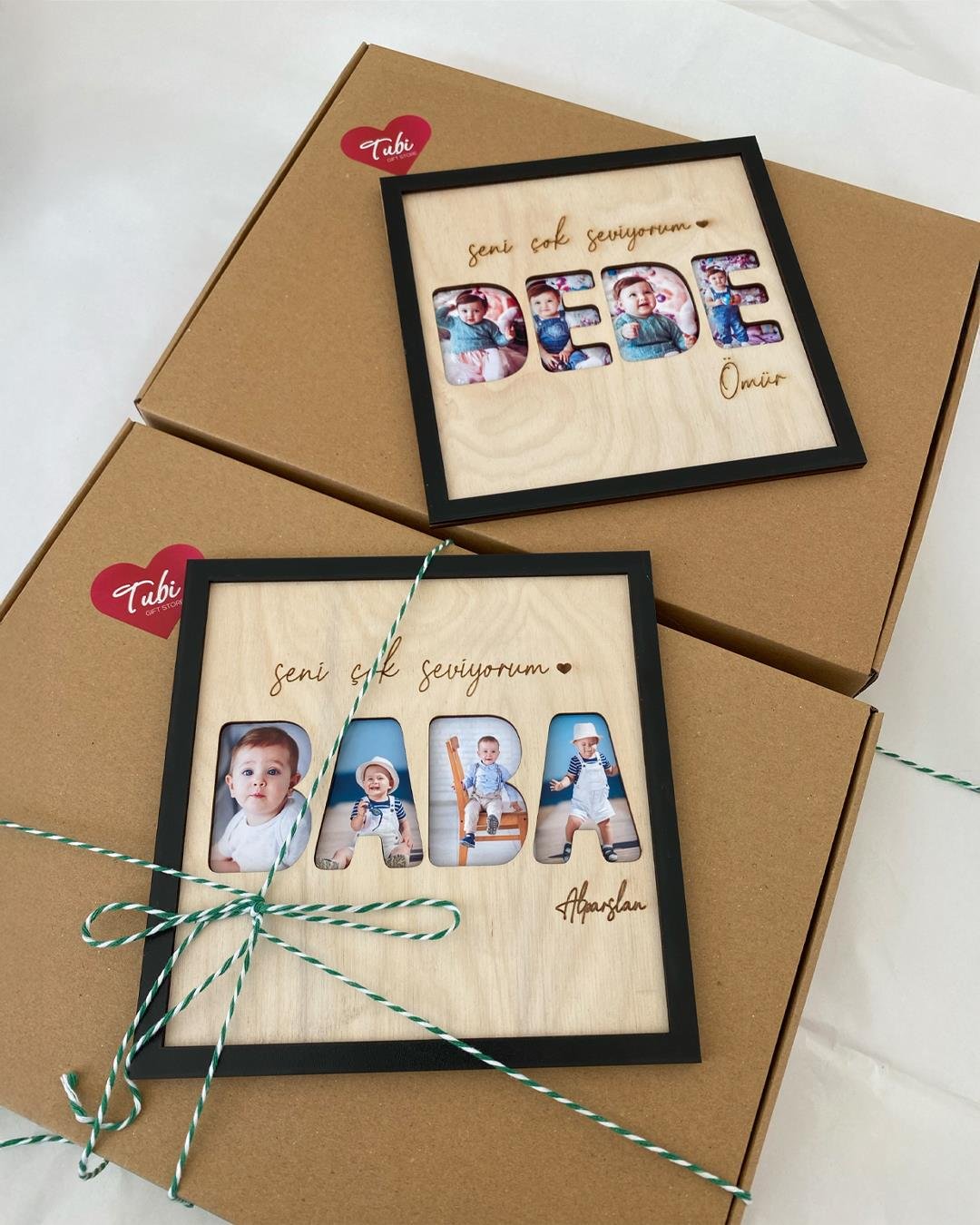 Baba & Dede Yazılı Çerçeve Set