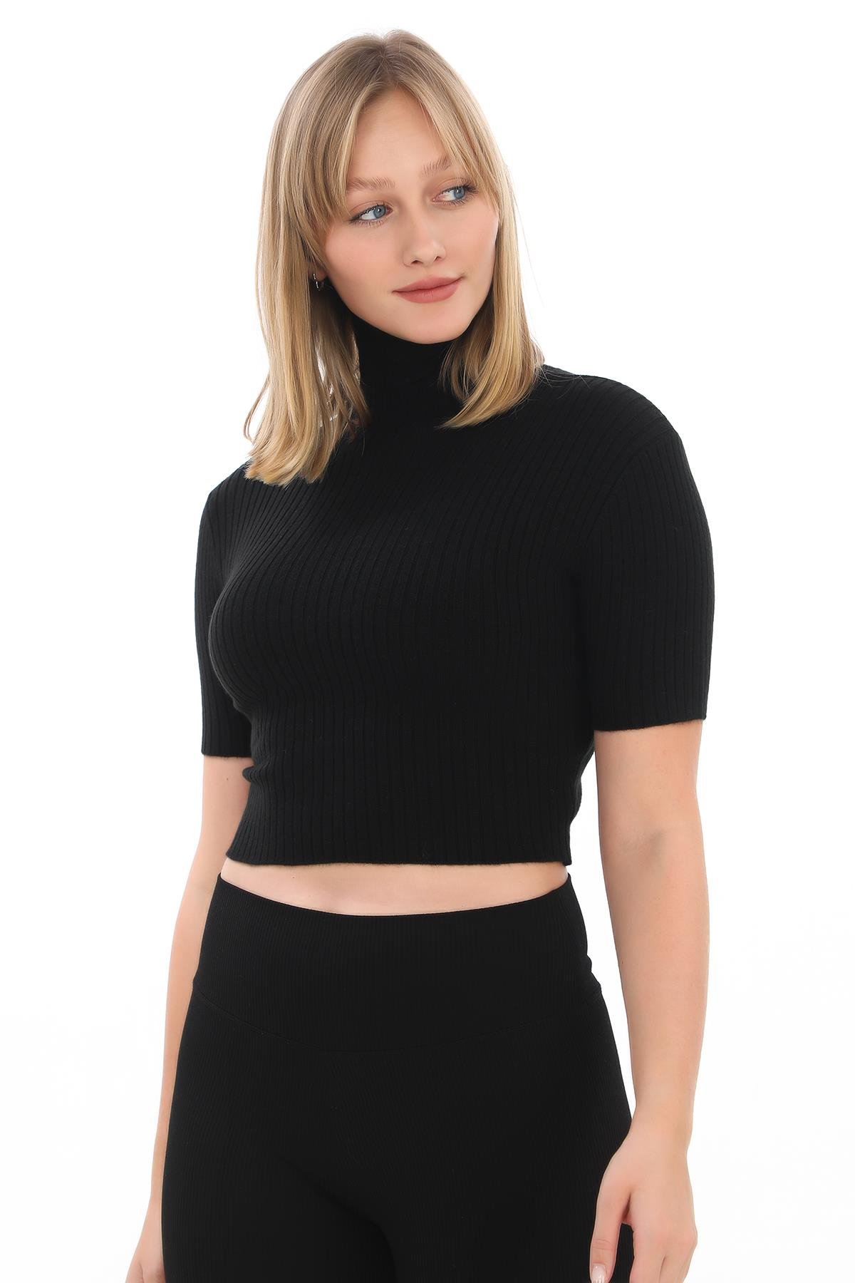 BALIKÇI YAKA KISA KOLLU TRİKO