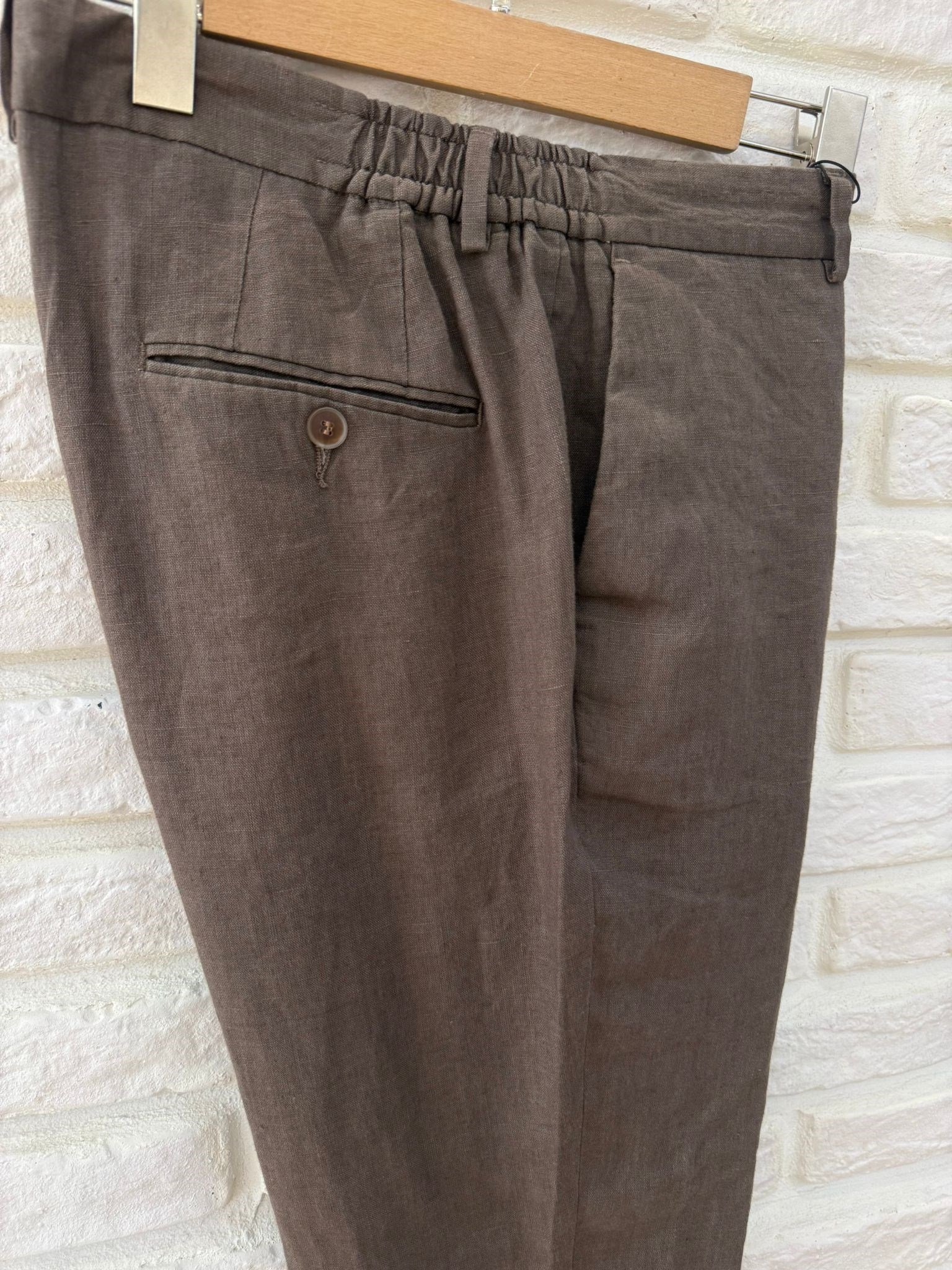ACI KAHVE HAM KETEN JOGGER PANTOLON