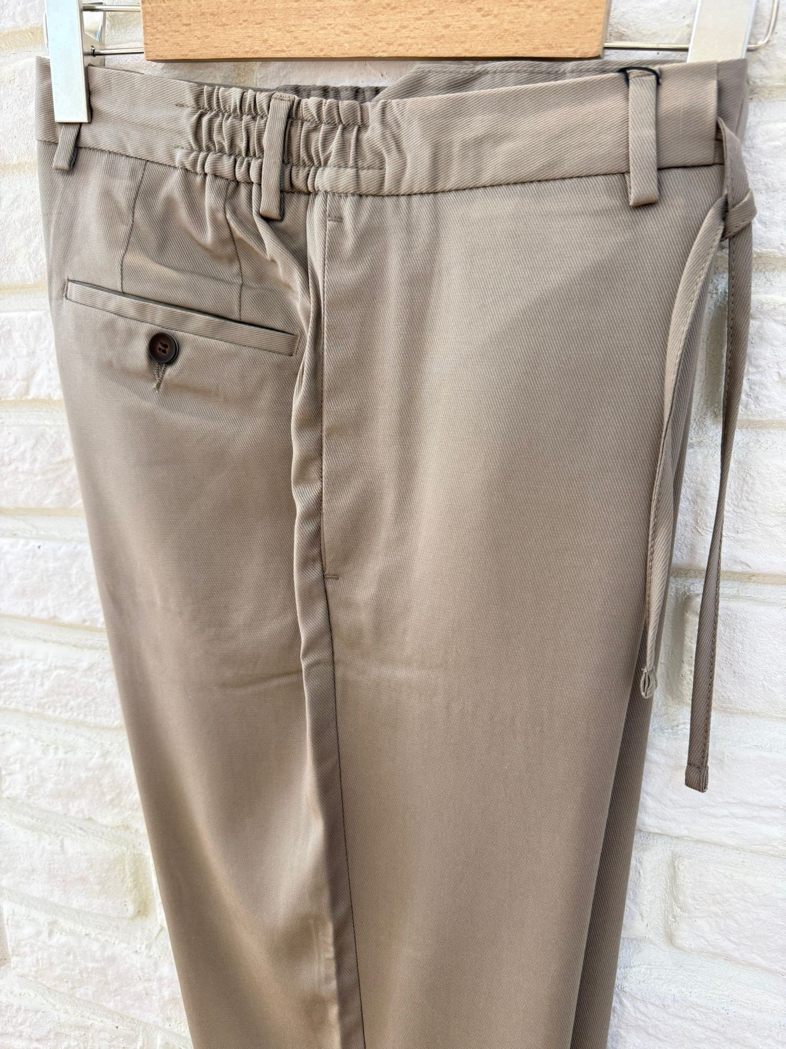 BEJ TENCEL JOGGER PANTOLON