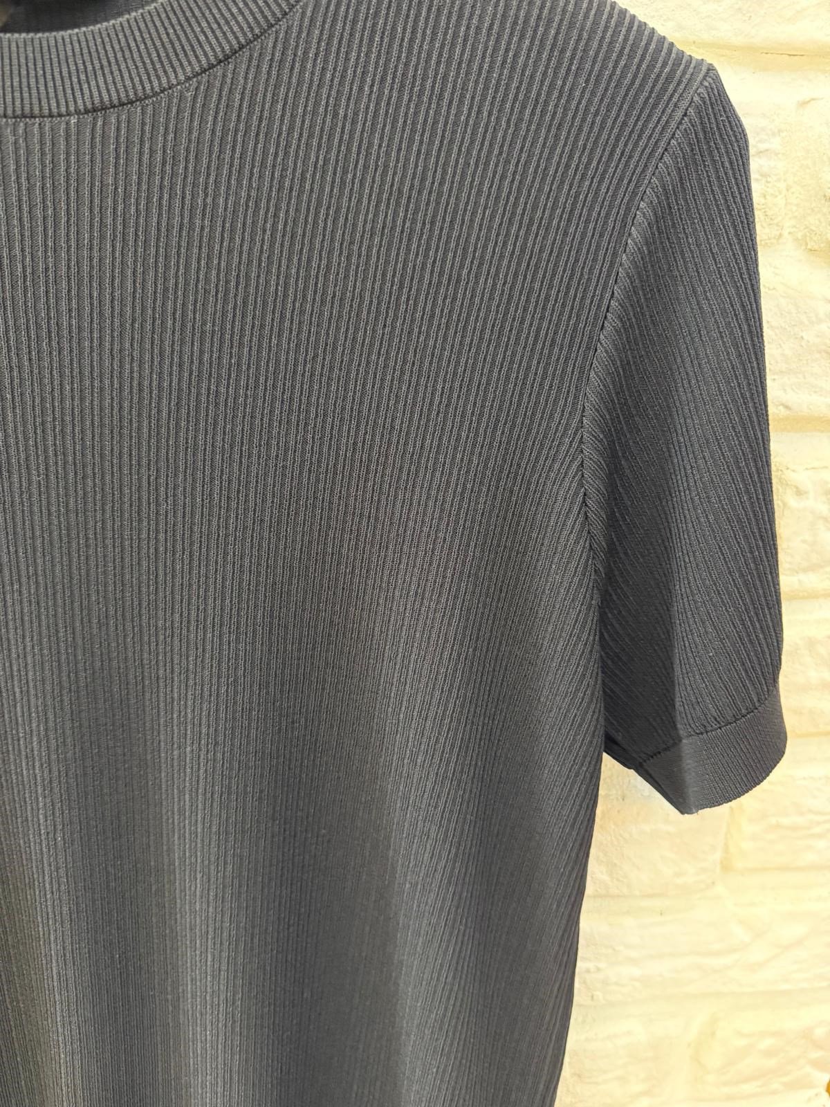 SİYAH FİTİLLİ BİSİKLET YAKA RAYON TRİKO