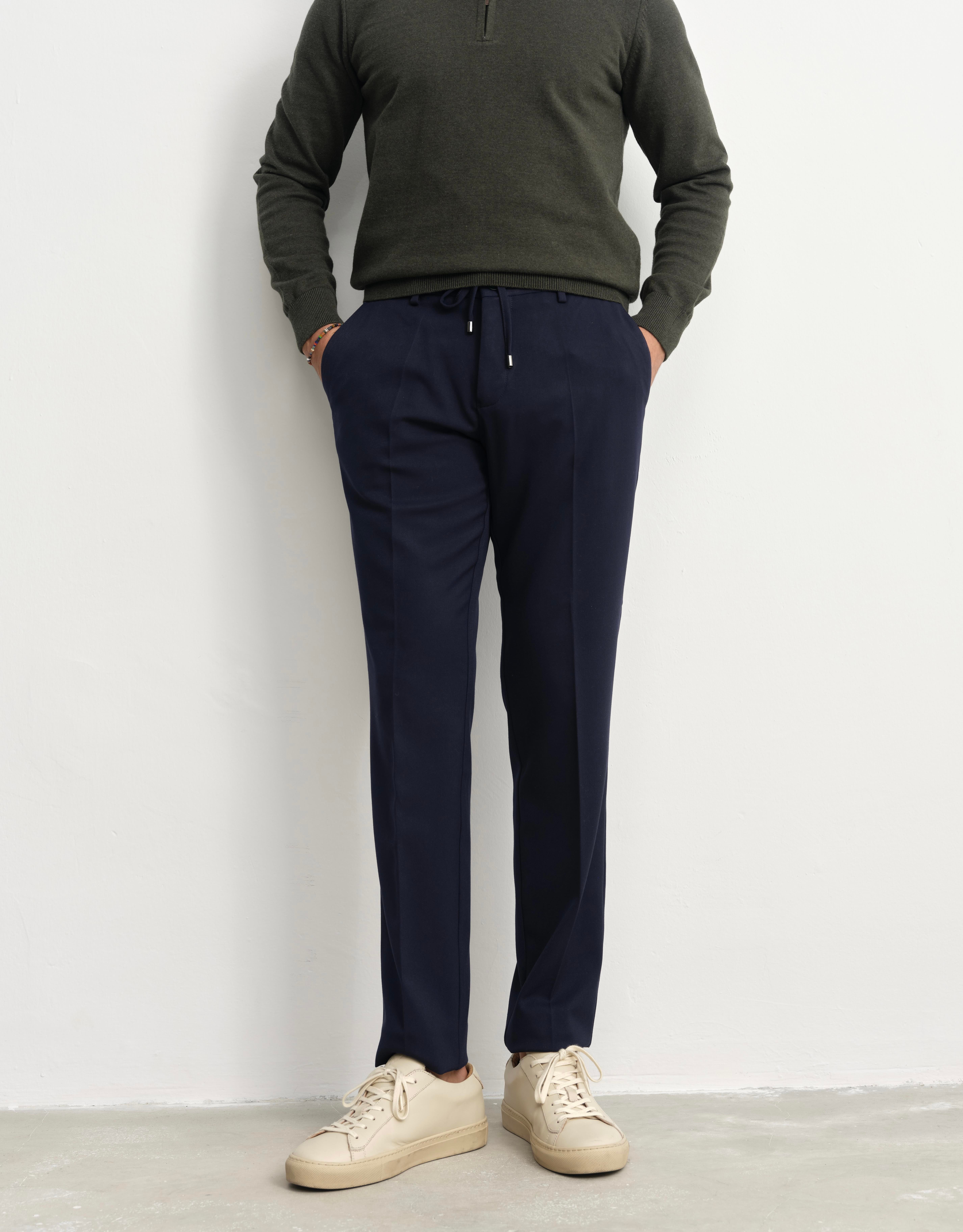 SLIMFIT LACİVERT LİKRALI JOGGER PANTOLON