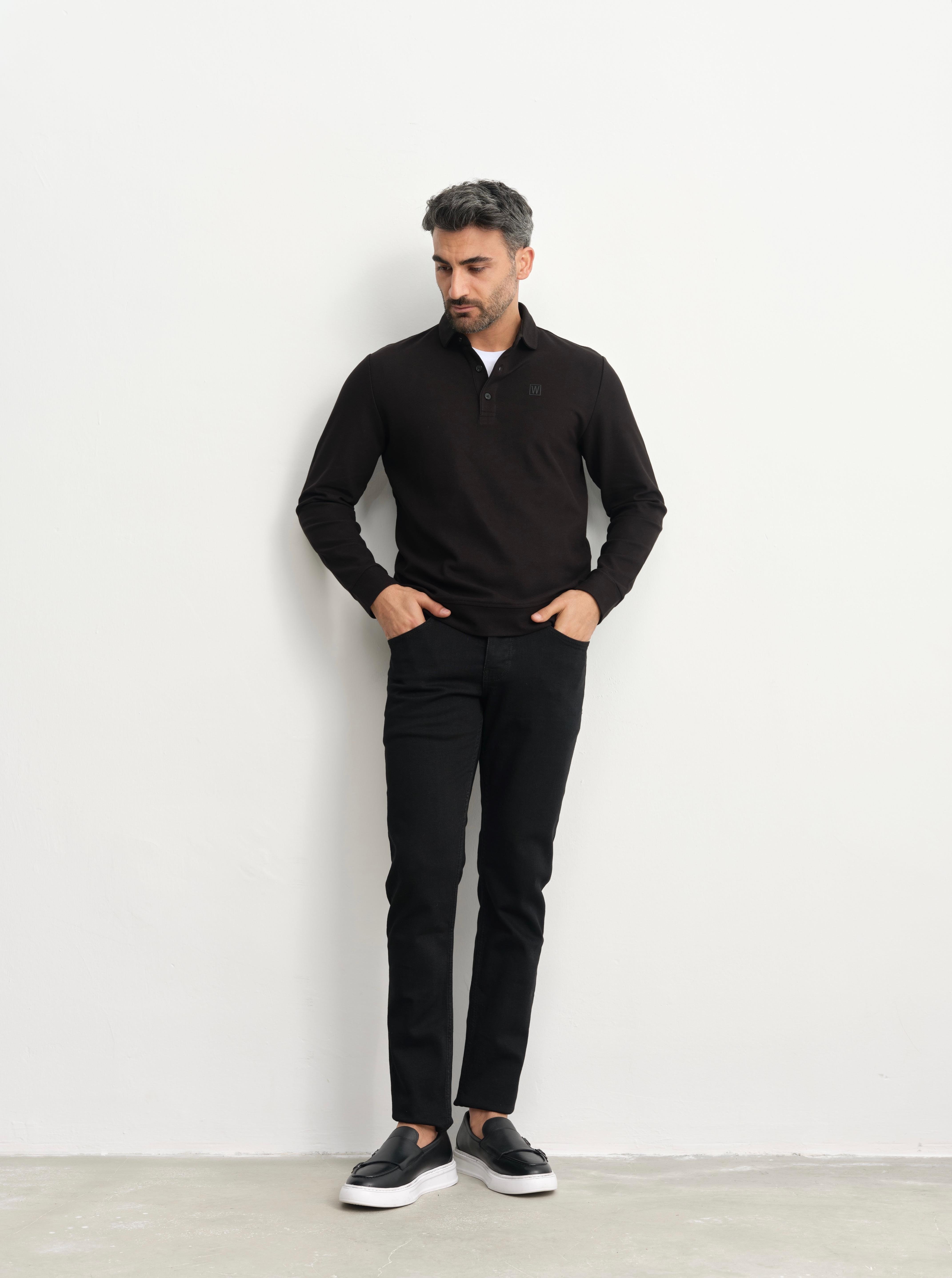 SLIMFIT SİYAH LİKRALI KOT PANTOLON