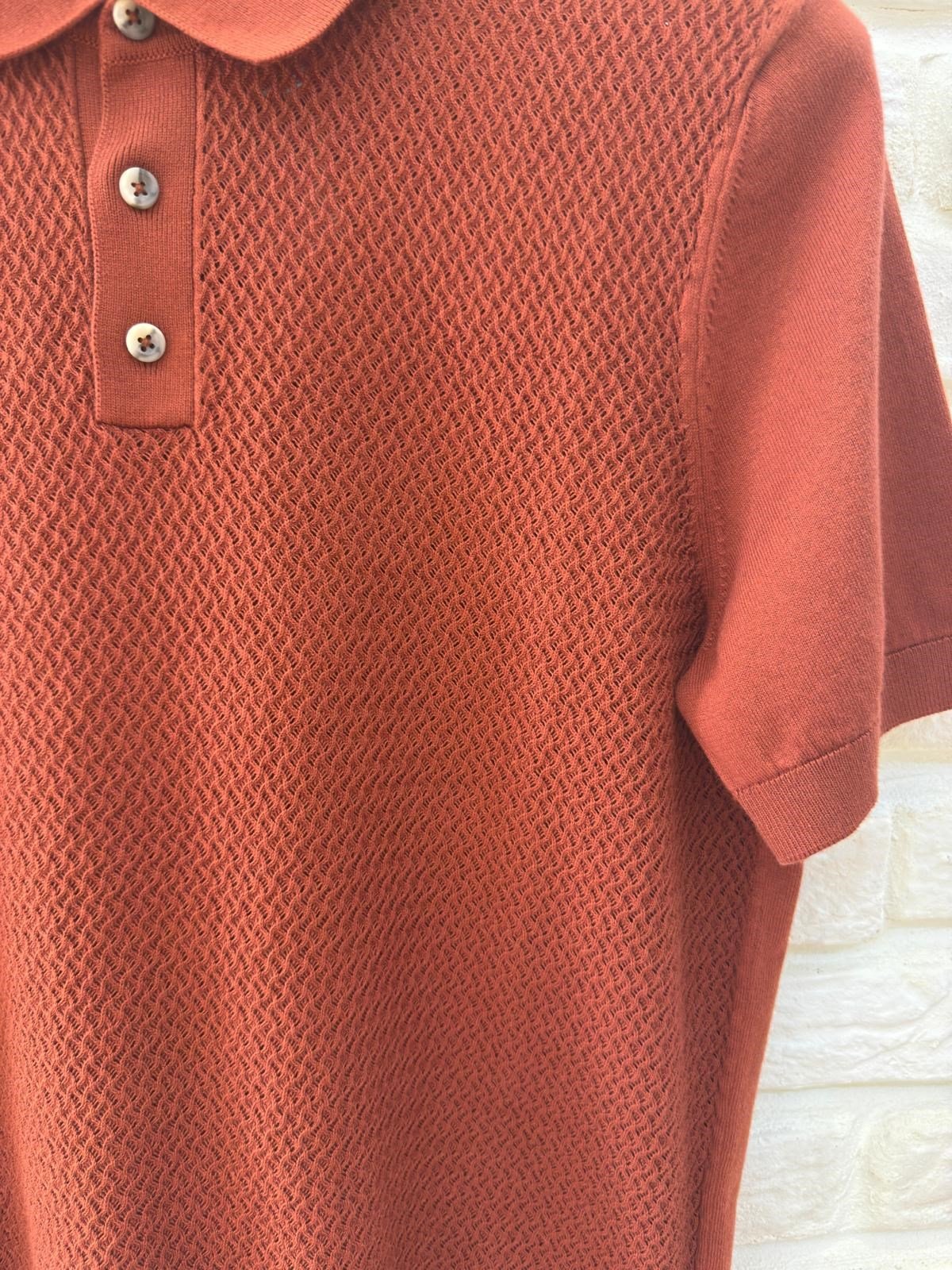 TABA DESENLİ POLO YAKA PAMUK TRİKO
