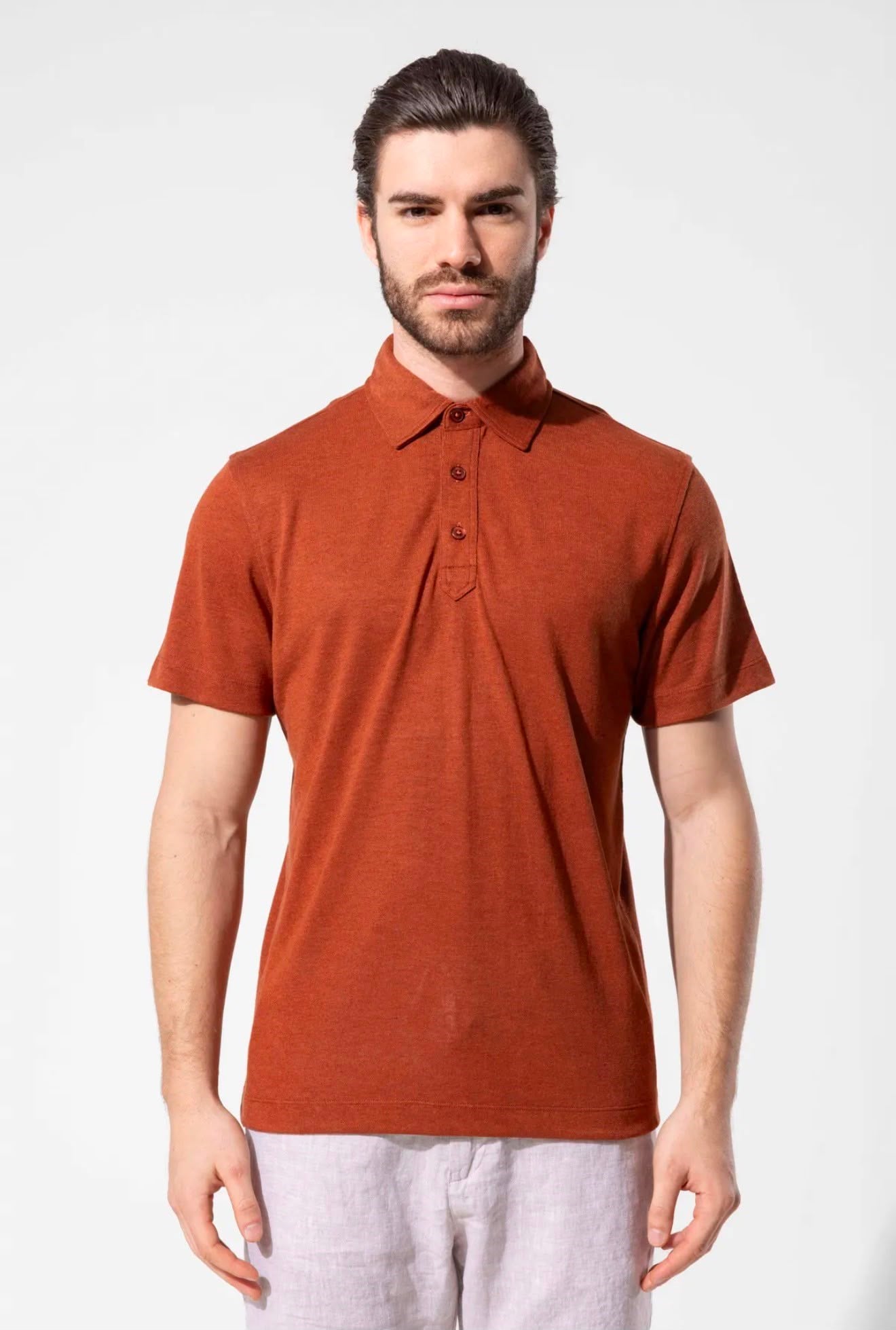 TABA POLO YAKA KETEN TİŞÖRT